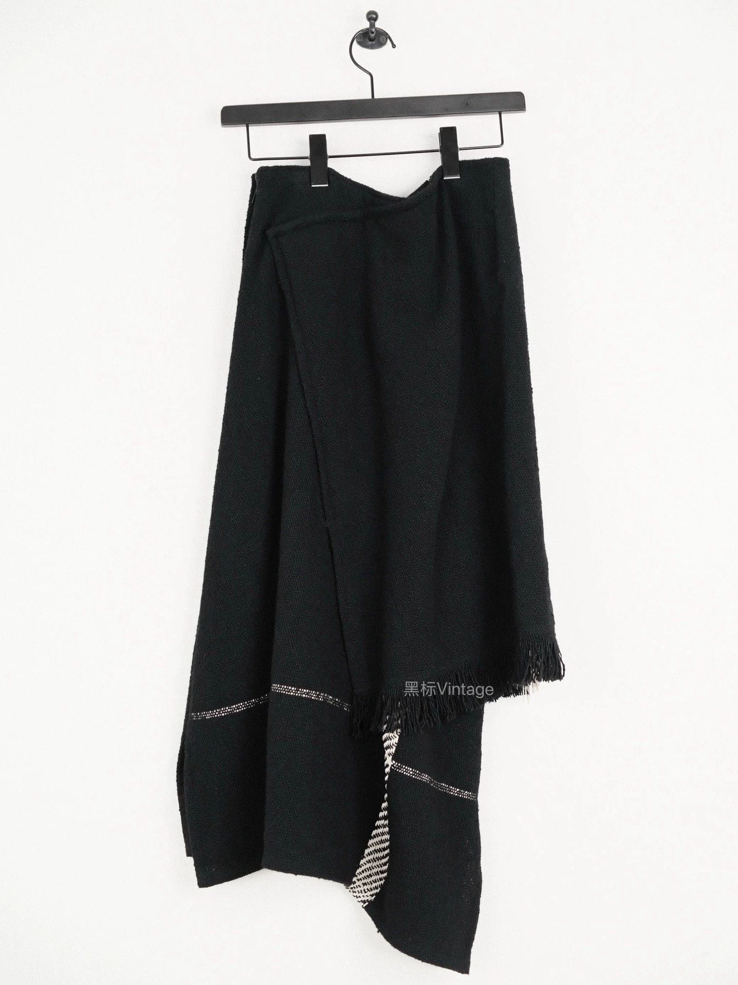 Yohji Yamamoto Yohji Yamamoto 22AW Asymmetric Fringe Women Skirt Size 26" / US 2 / IT 38 - 2 Thumbnail