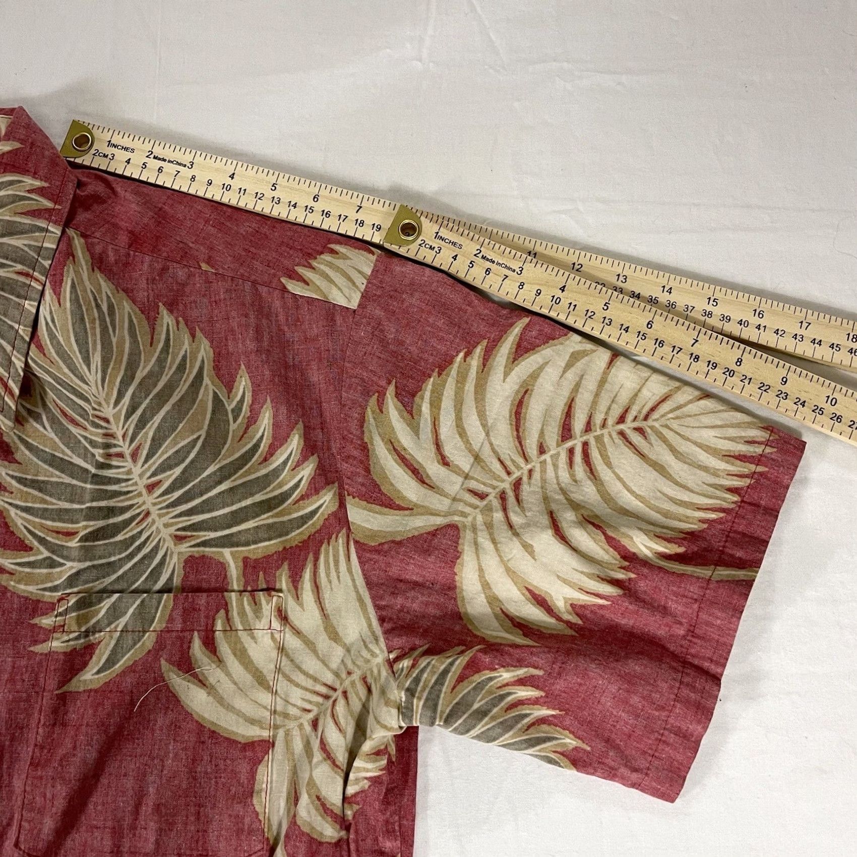 Tori Richard Tori Richard Shirt Mens L Pink Men Honolulu Hawaiian Button AOP Leaf Floral Size US L / EU 52-54 / 3 - 5 Thumbnail
