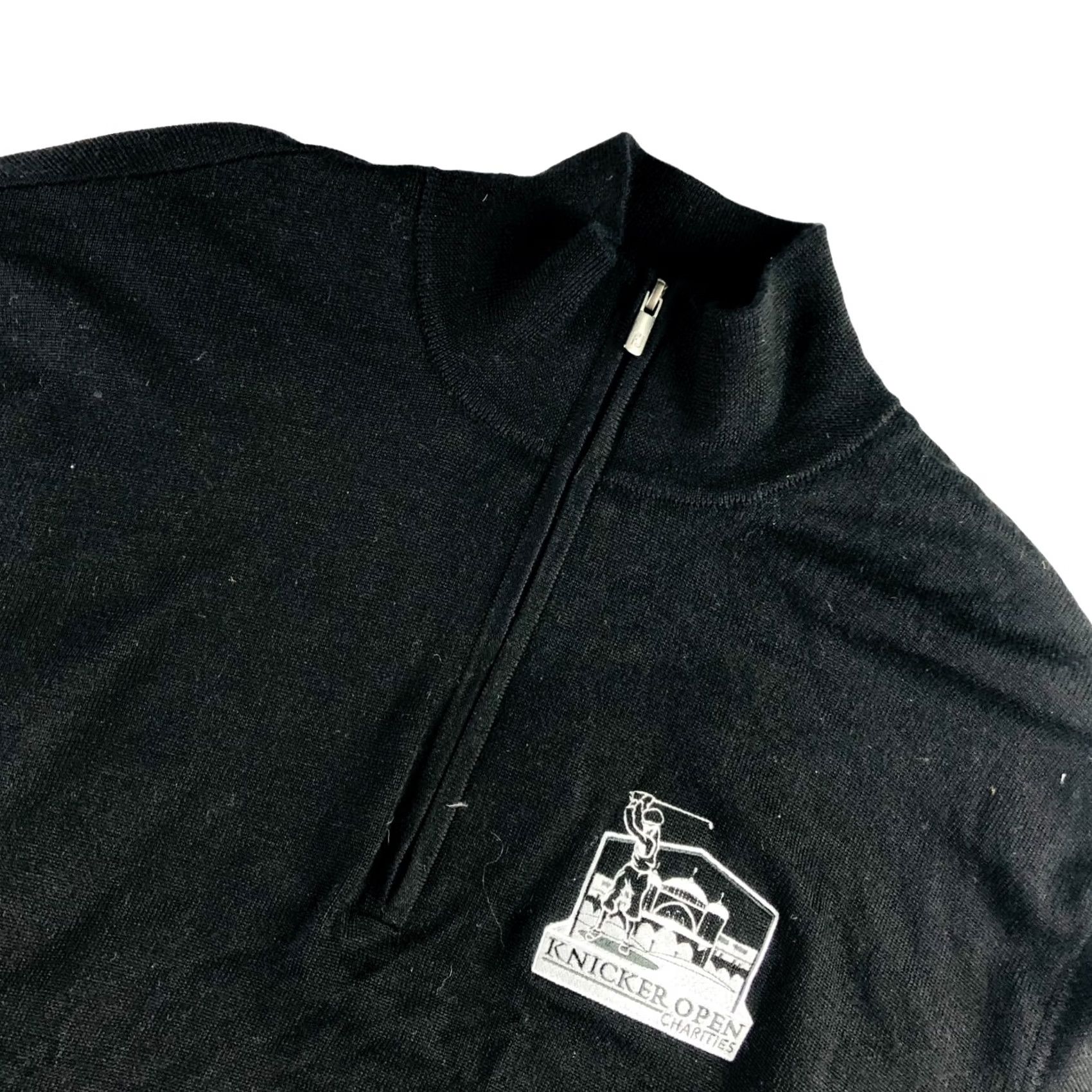 Footjoy FootJoy Men's Windstopper Knit Jacket Black 1/4 Zip Large Wool Cardigan? Size US L / EU 52-54 / 3 - 2 Thumbnail