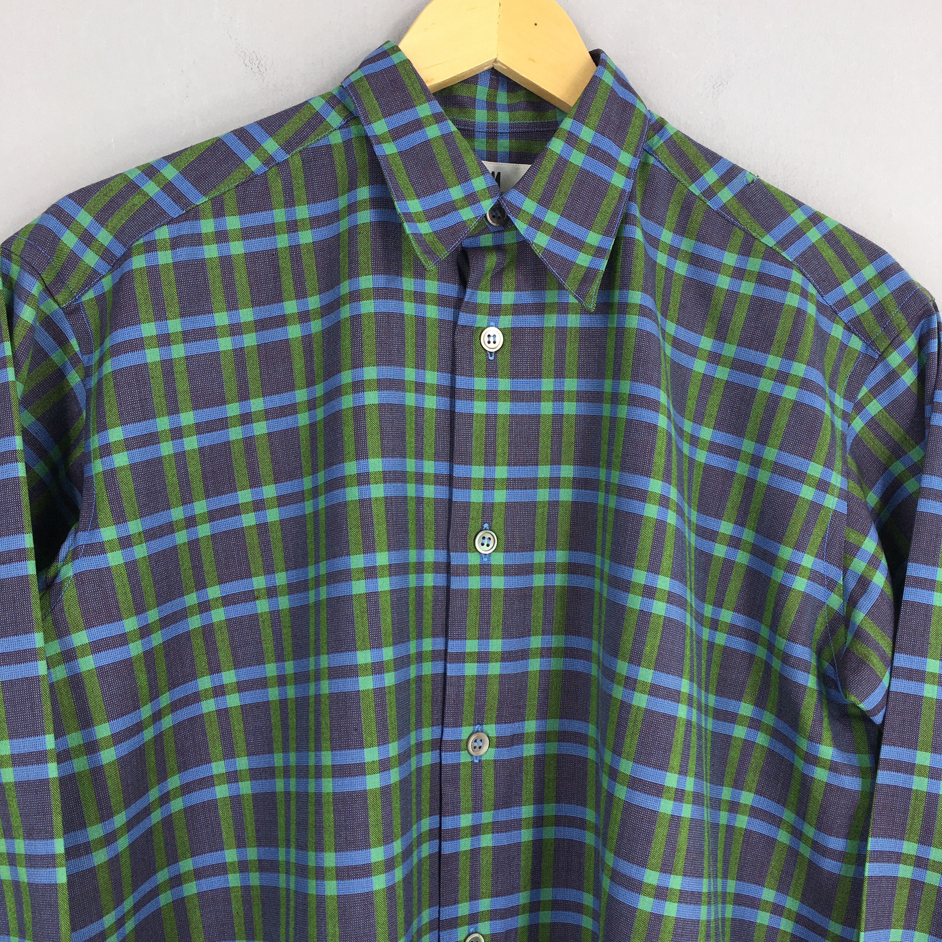 Issey Miyake Vintage Issey Miyake Plaid Wool Shirt Medium Size US M / EU 48-50 / 2 - 2 Thumbnail