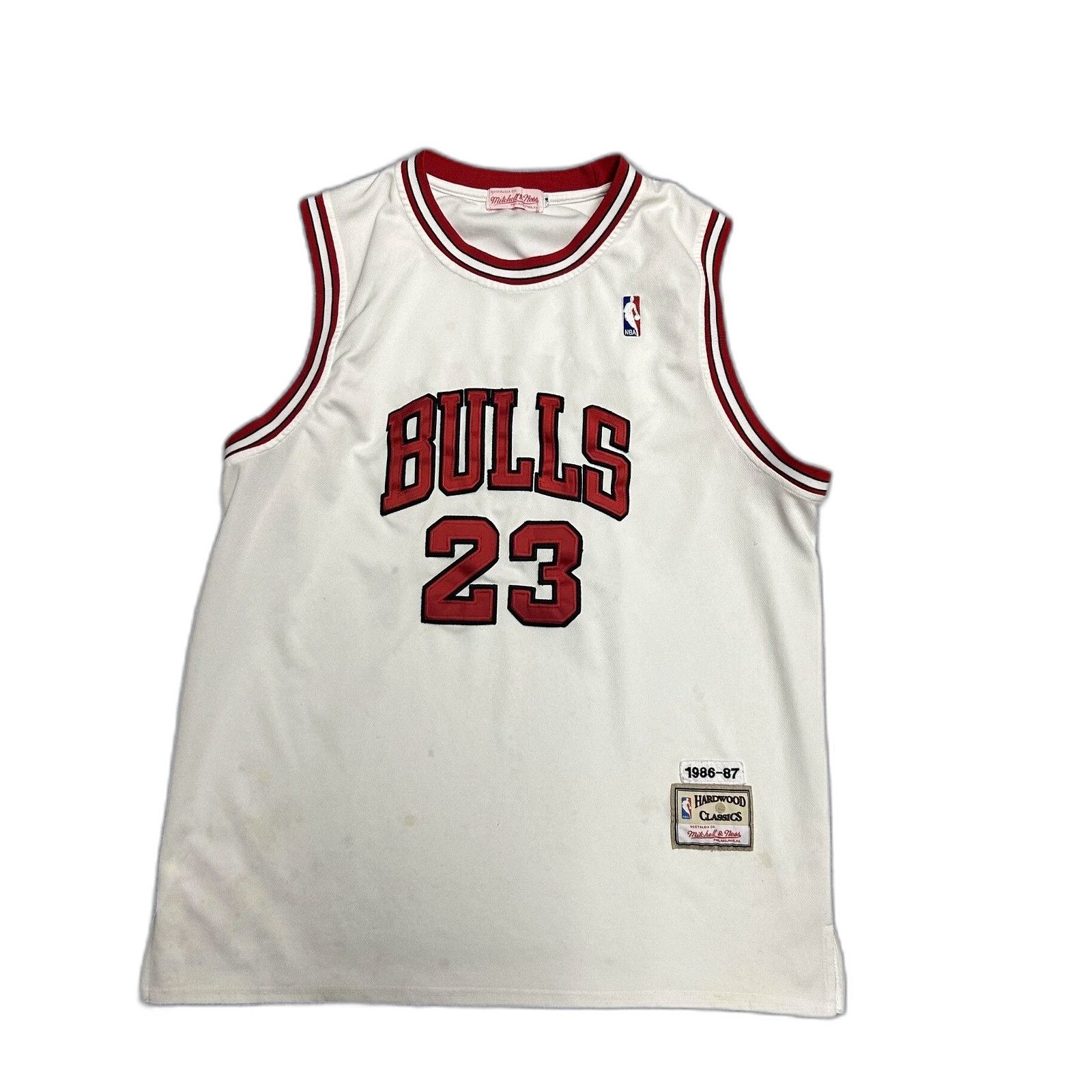 Vintage NBA Michael Jordan 86-87 Chicago Bulls Mitchell and Nes Hard Size US XXL / EU 58 / 5 - 1 Thumbnail
