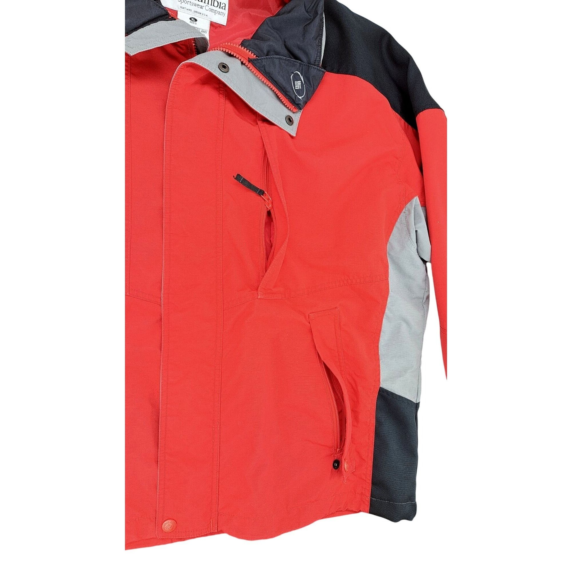 Columbia Vintage Columbia Men XL Red Black Gray Jacket Zip Toggle Size US XL / EU 56 / 4 - 4 Thumbnail