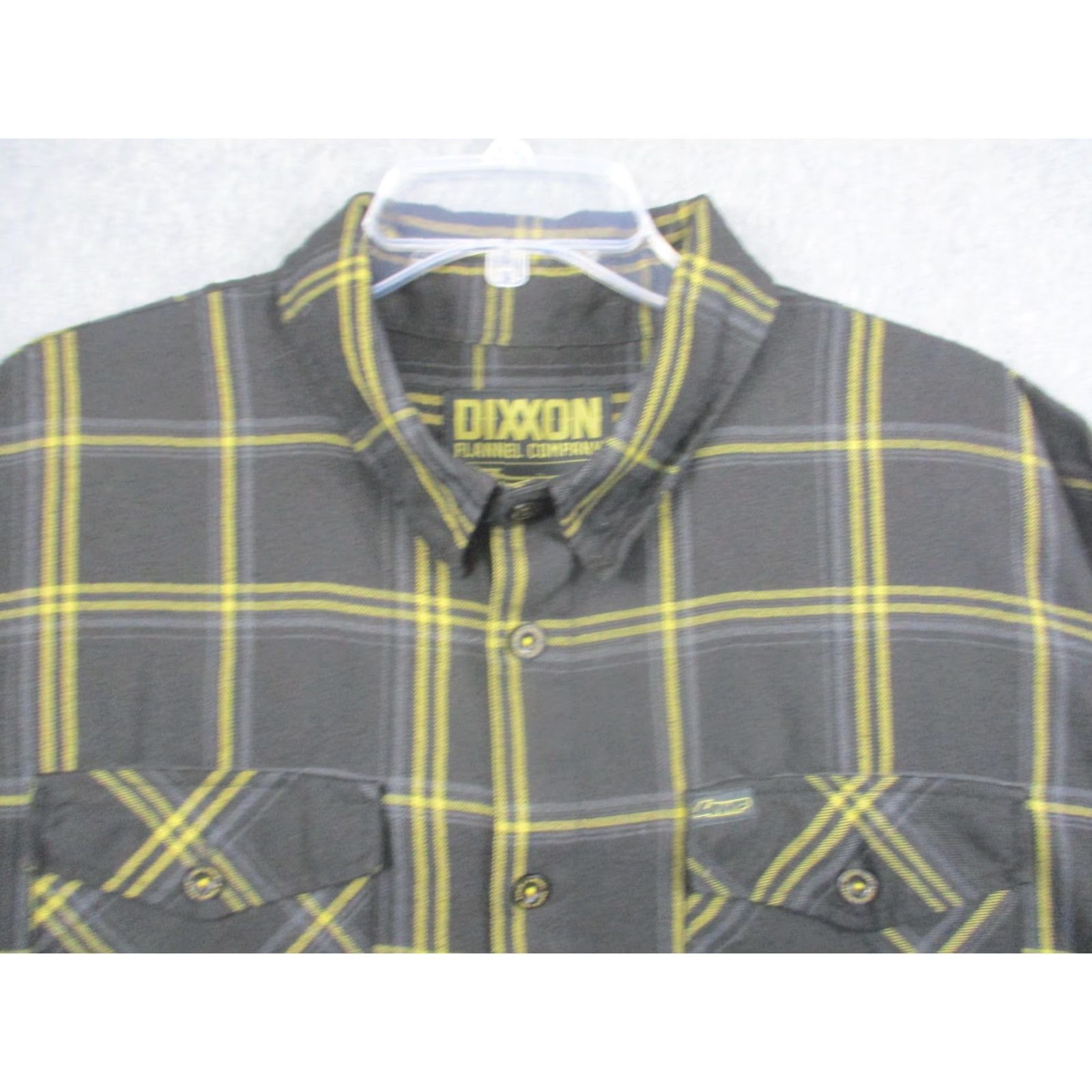 Vintage Dixxon Flannel Company Shirt Mens 2XL Gray Yellow Plaid 4WP Exclusive Button Size US XXL / EU 58 / 5 - 4 Thumbnail