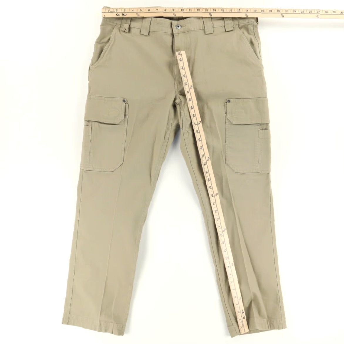 Duluth Trading Company Duluth Trading Flex Fire Hose Slim Cotton Canvas Cargo Pants Tan Men's 40 Size US 40 / EU 56 - 3 Thumbnail