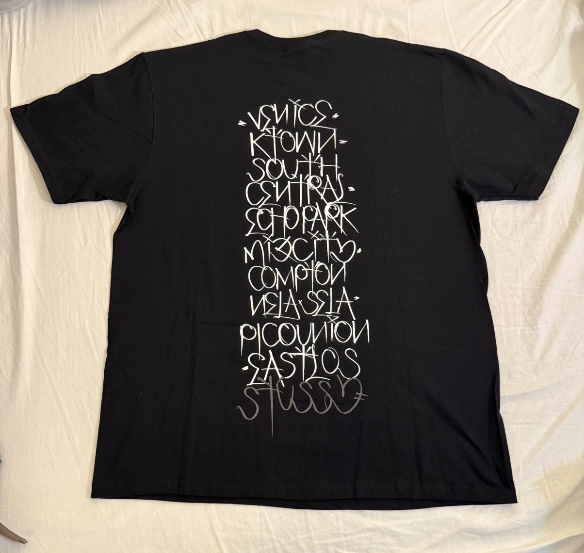 Stussy X Born x Raised Handstyles Tee Shirt Black L