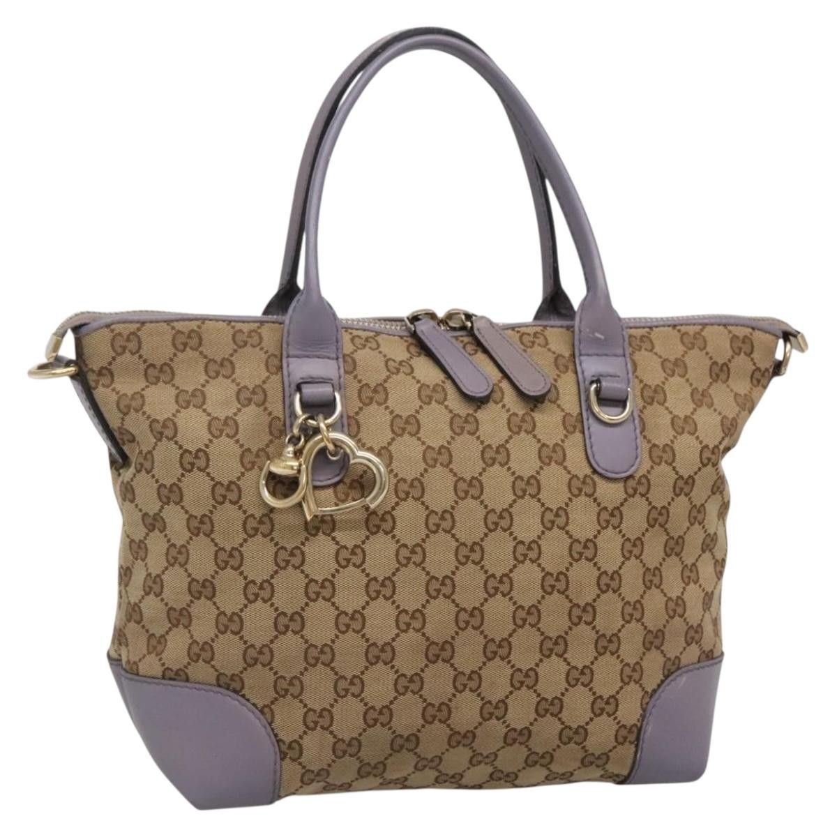 Gucci Gucci Convertible Belted Tote GG Canvas with Leather Size ONE SIZE - 1 Thumbnail