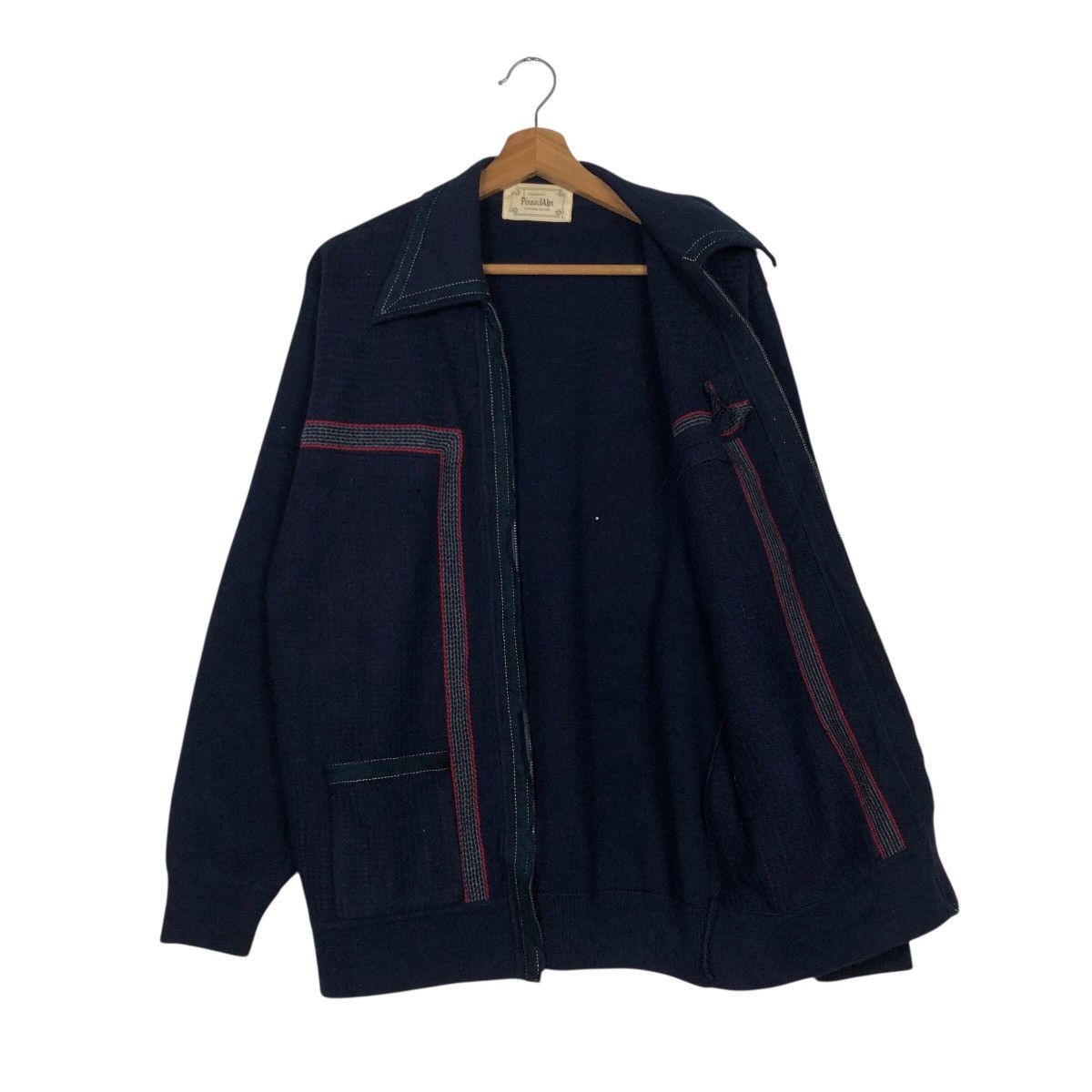 Japanese Brand 📌Vintage Bomber Cardigan Jacket PinnaclAlps Issey Miyake Size US L / EU 52-54 / 3 - 12 Thumbnail