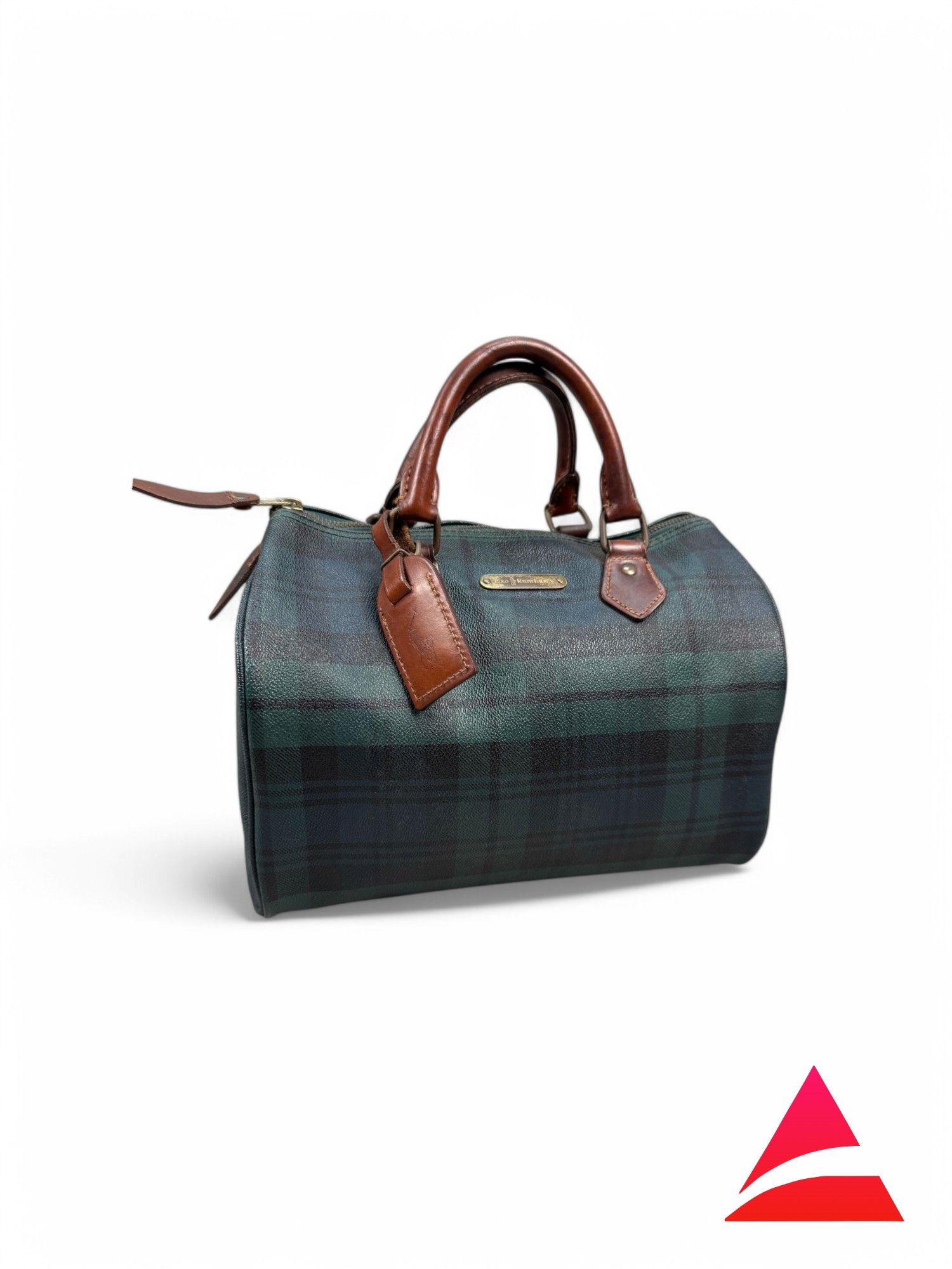 Polo Ralph Lauren Ralph Lauren - Blackwatch Plaid Green Handbag Boston Size ONE SIZE - 1 Thumbnail