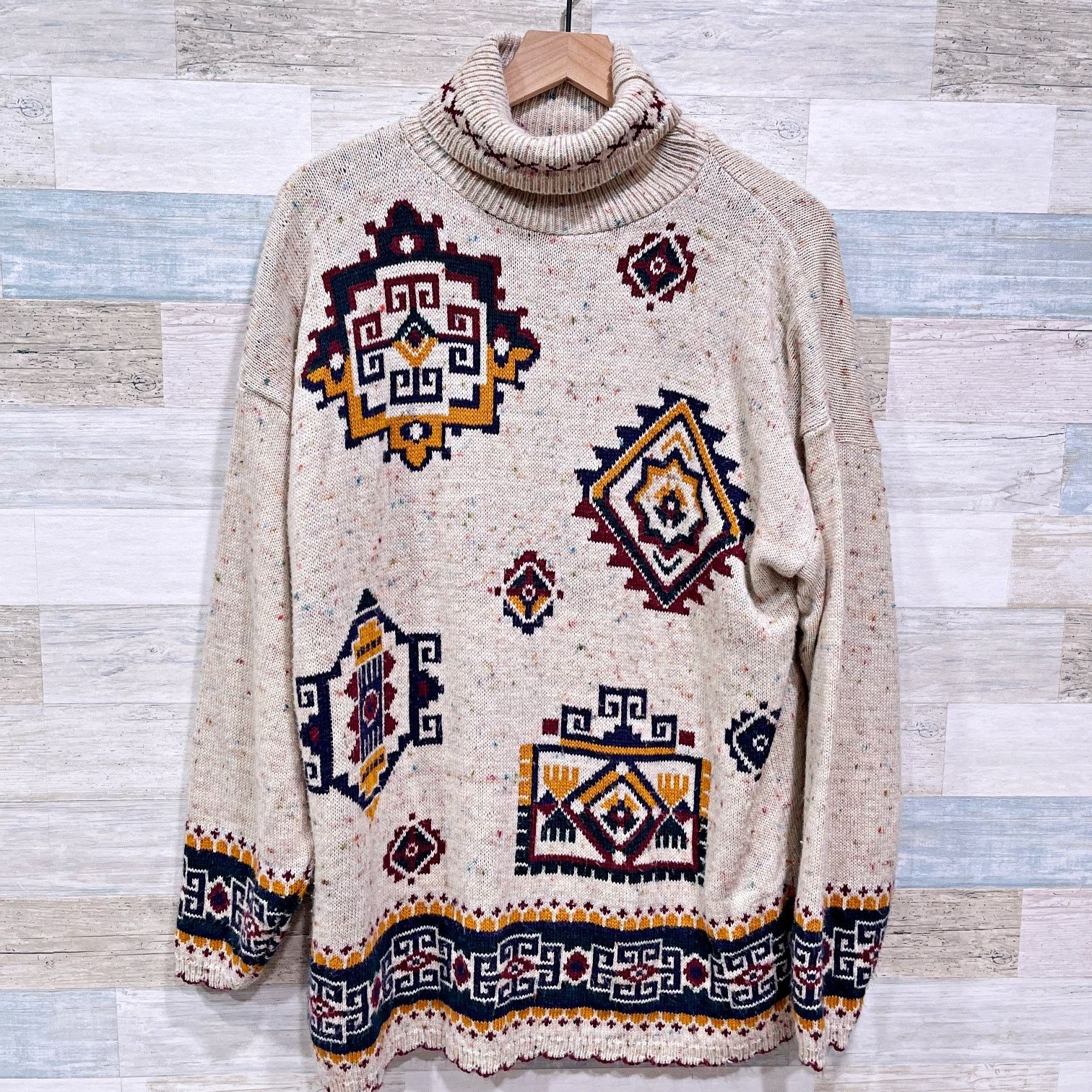 Other Carolina Colours Vintage Aztec Confetti Sweater Plus 2X Size XXL / US 16-18 / IT 52-54 - 1 Thumbnail