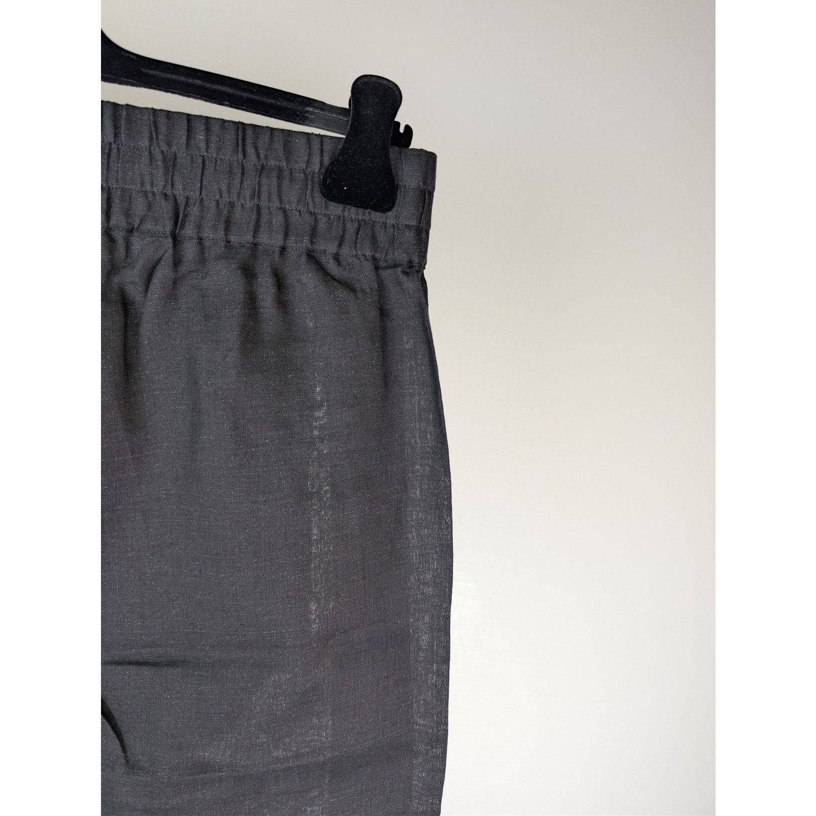 Palm Angels o1rshd1 Classic Logo Linen Track Pants Anthracite/Off White Size US 36 / EU 52 - 15 Thumbnail