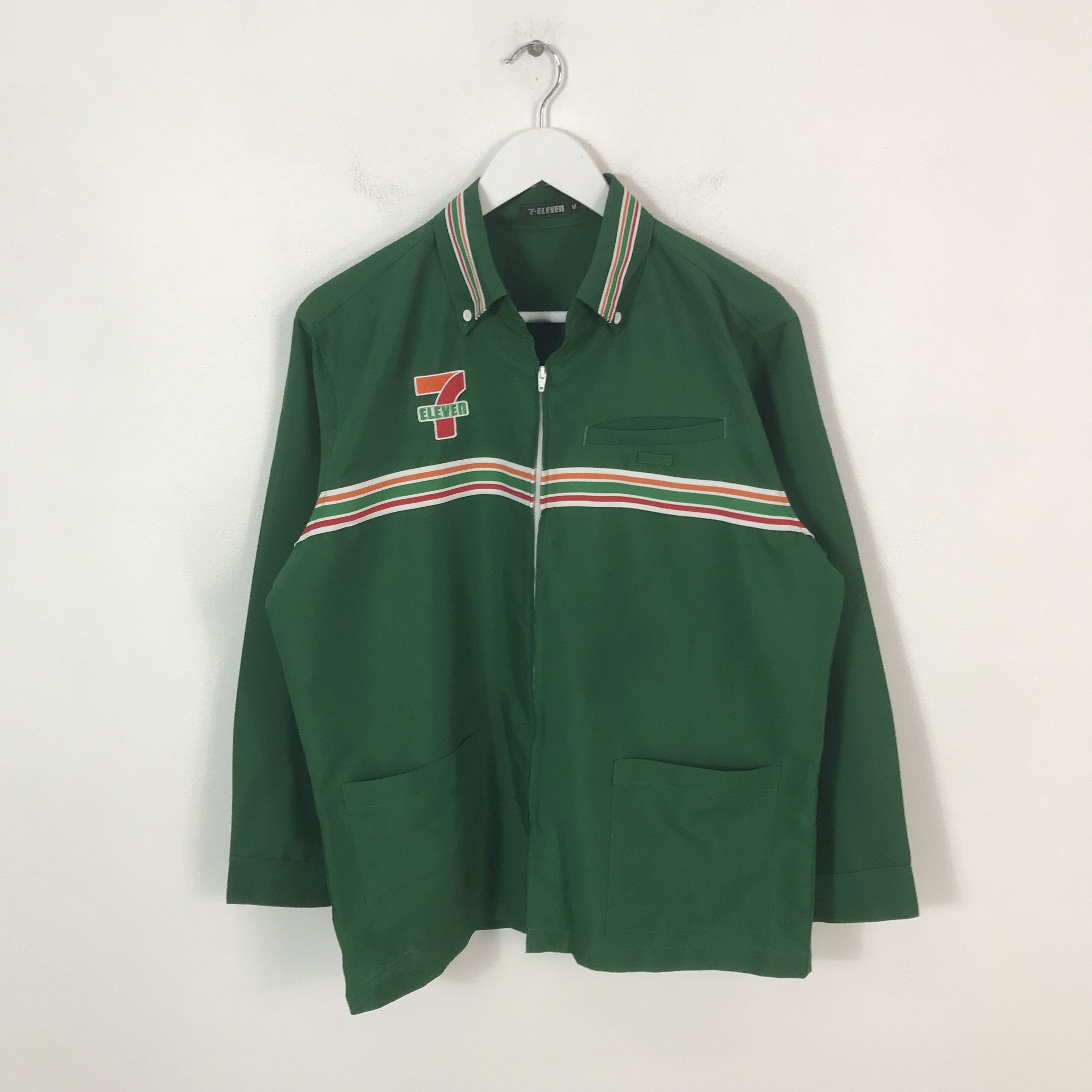 Japanese Brand 7 eleven japan green uniform shirt jacket Size US M / EU 48-50 / 2 - 2 Thumbnail