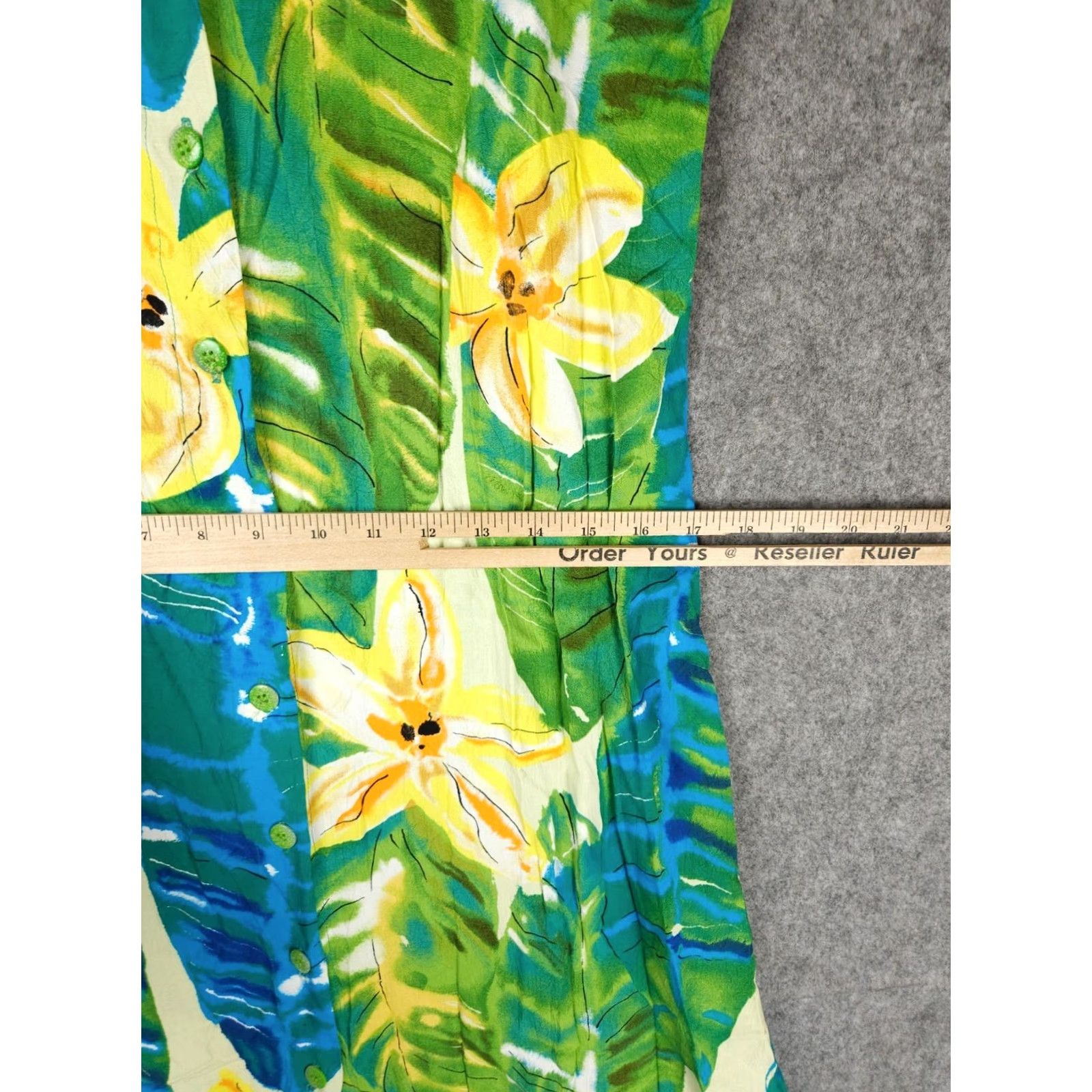Jams World Jams World Shirtwaist Dress Women's M Floral Button Up Long Length Maxi Summer Spring Multicolor Rayon Sleeveless Buttoned N/A Size M / US 6-8 / IT 42-44 - 7 Thumbnail