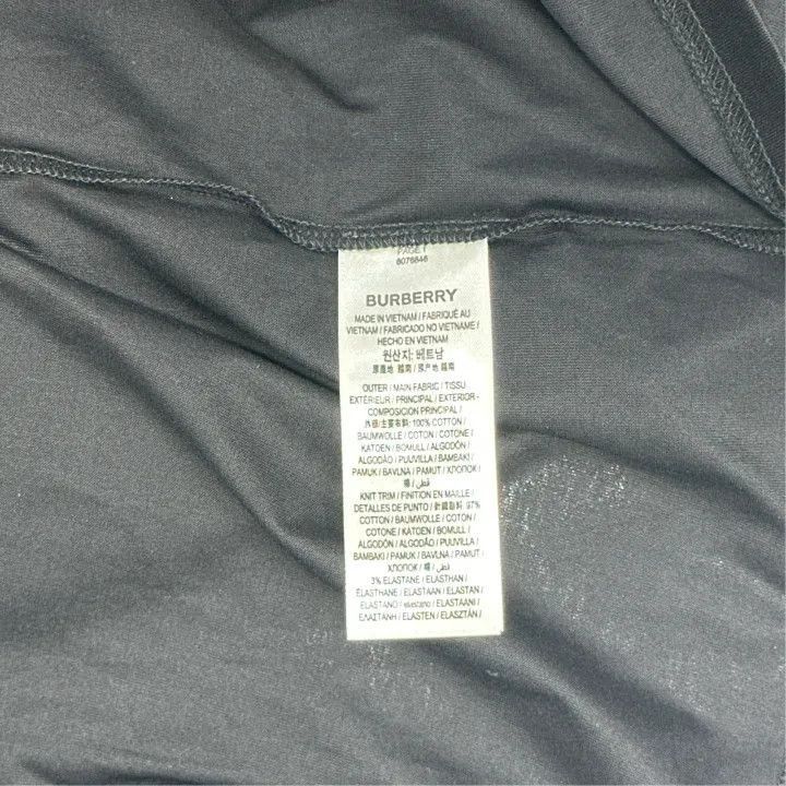 Burberry Burberry Burberry Black Short Sleeve T-Shirt with Logo-250 Size US L / EU 52-54 / 3 - 3 Thumbnail
