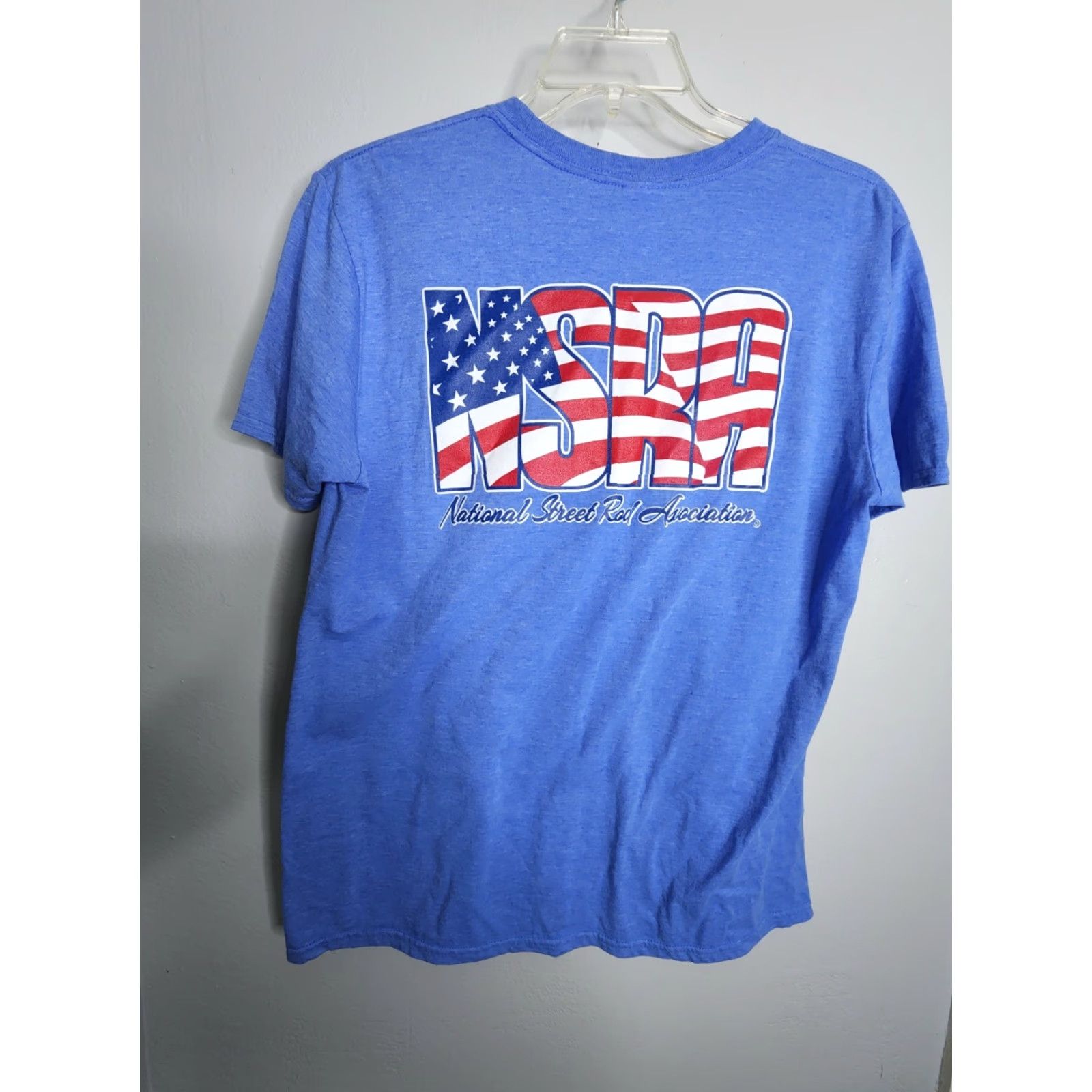Gildan Mens L T-Shirt NSRA 31st Annual Tampa FL 2018 National Street Rod Double Sided Gildan Blue Cotton Cars Logo Vintage? No—but follow rules. Size US L / EU 52-54 / 3 - 2 Thumbnail