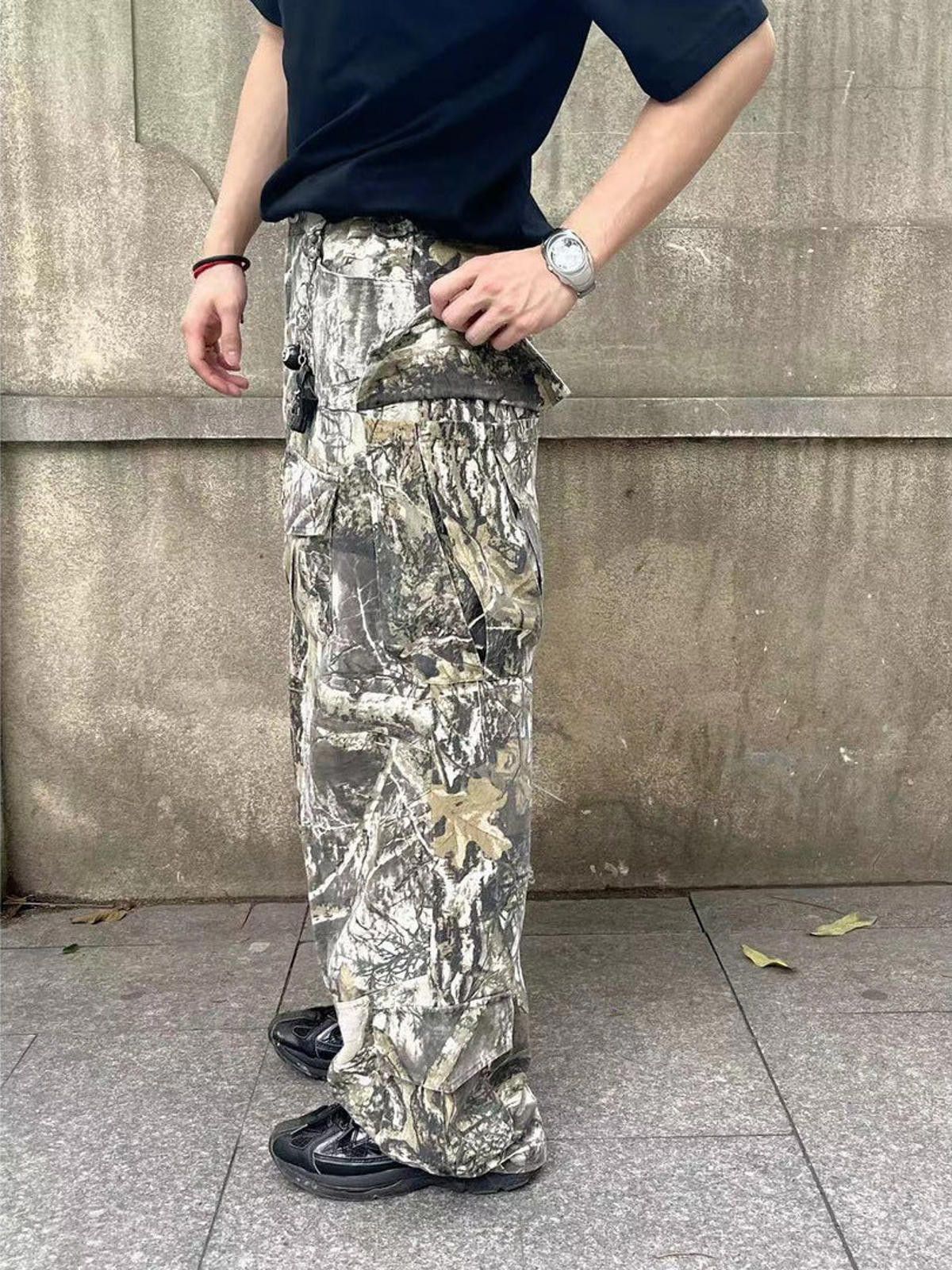 Vintage Camouflage Cargo Wide Leg Pants Size US 32 / EU 48 - 4 Thumbnail