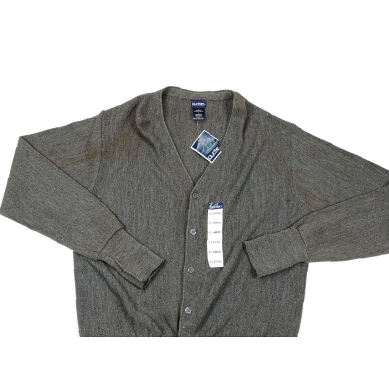 Etro VINTAGE Puritan Men's XL Gray Knit Cardigan Sweater 80s 90s Retro Hipster Casual Size US XL / EU 56 / 4 - 3 Thumbnail