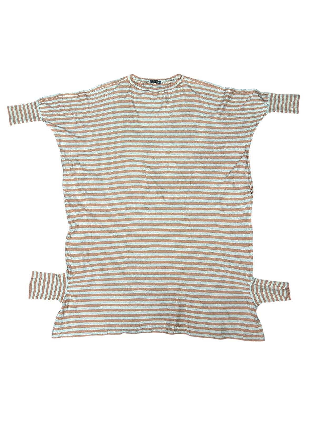 Issey Miyake S/S 86 Cuffed Stripe Dress Size M / US 6-8 / IT 42-44 - 9 Thumbnail