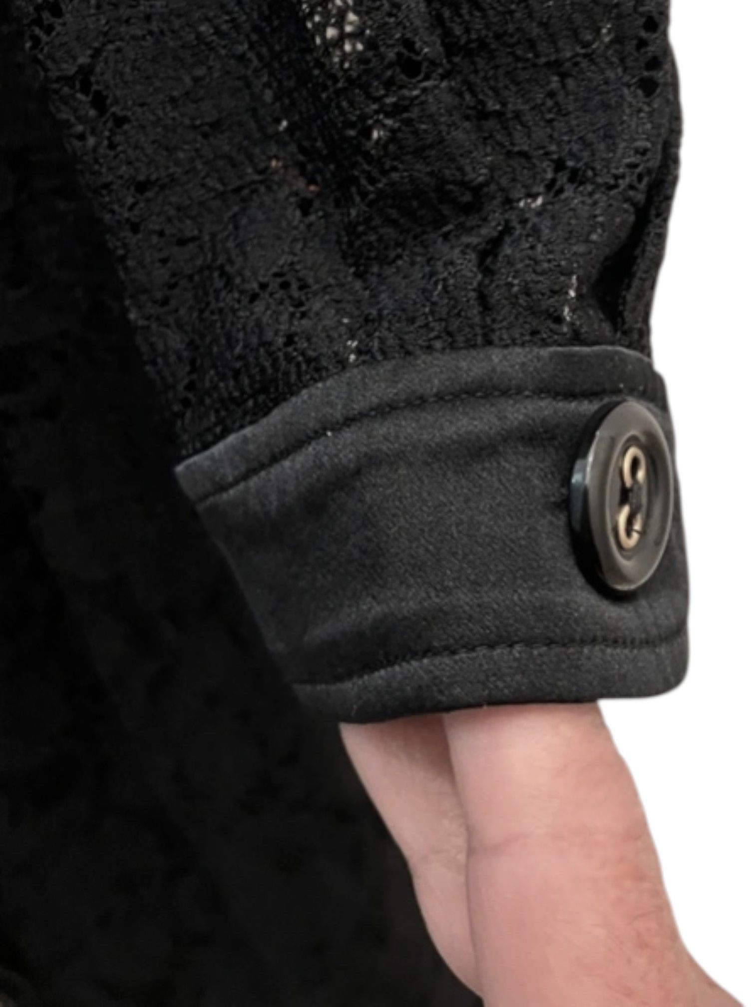 Dolce & Gabbana D&G Black Lace Trench Coat Size M / US 6-8 / IT 42-44 - 5 Thumbnail