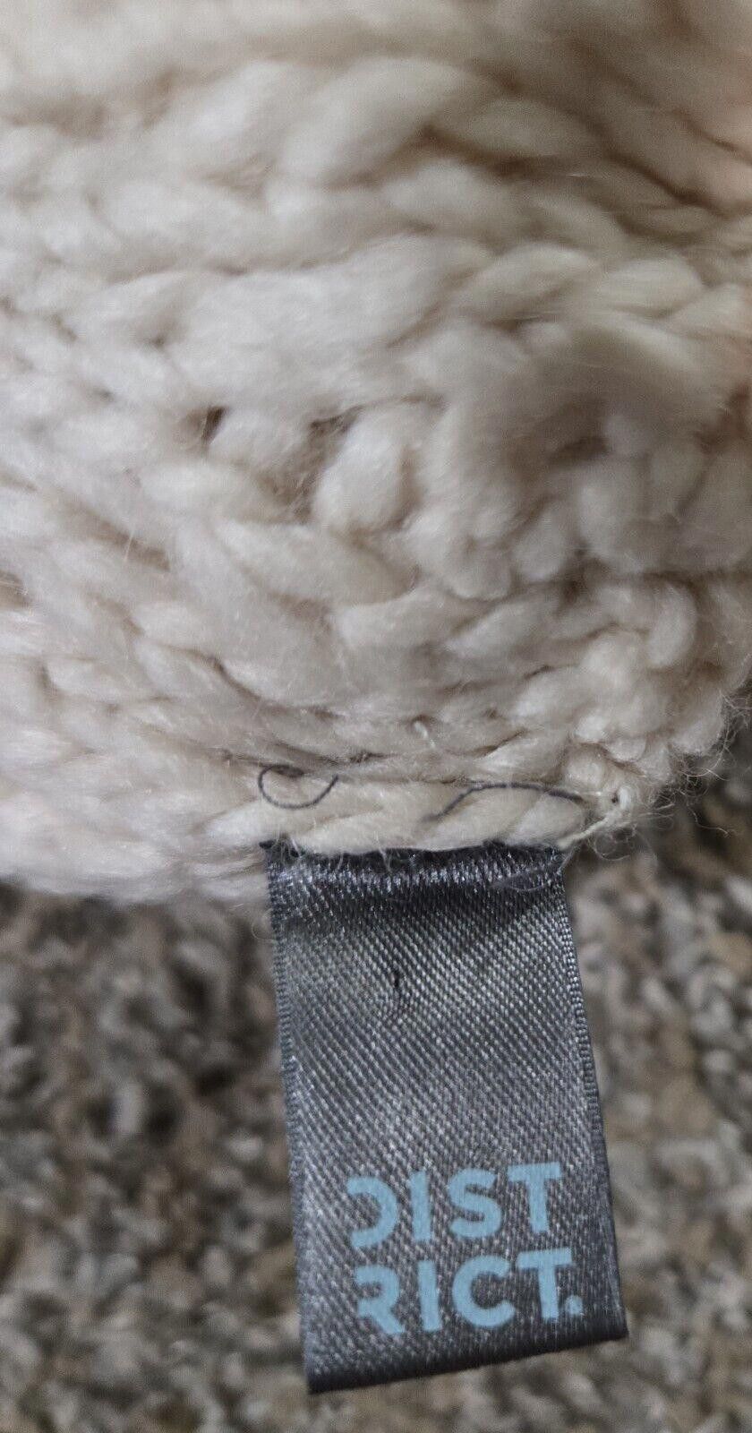 District Vision Cream Cable Knit Saint Brendans Irish Cream Hat Pom Earflap Size ONE SIZE - 3 Thumbnail