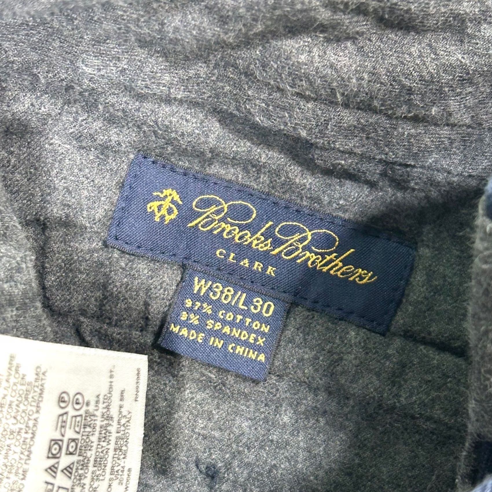 Brooks Brothers Brooks Brothers Clark Chinos Pants Straight Leg Cotton Blend 38x30 Mens Blue Size US 38 / EU 54 - 5 Thumbnail