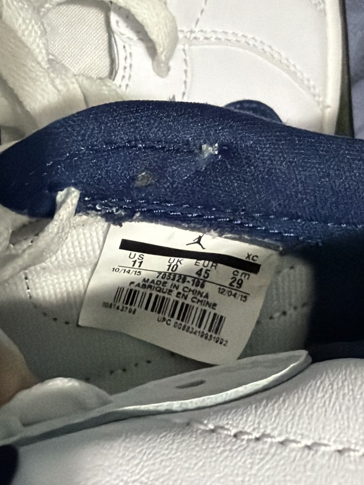 Jordan Brand Nike Air Jordan 1 Low '85 "Metallic Navy" Size US 11 / EU 44 - 6 Thumbnail