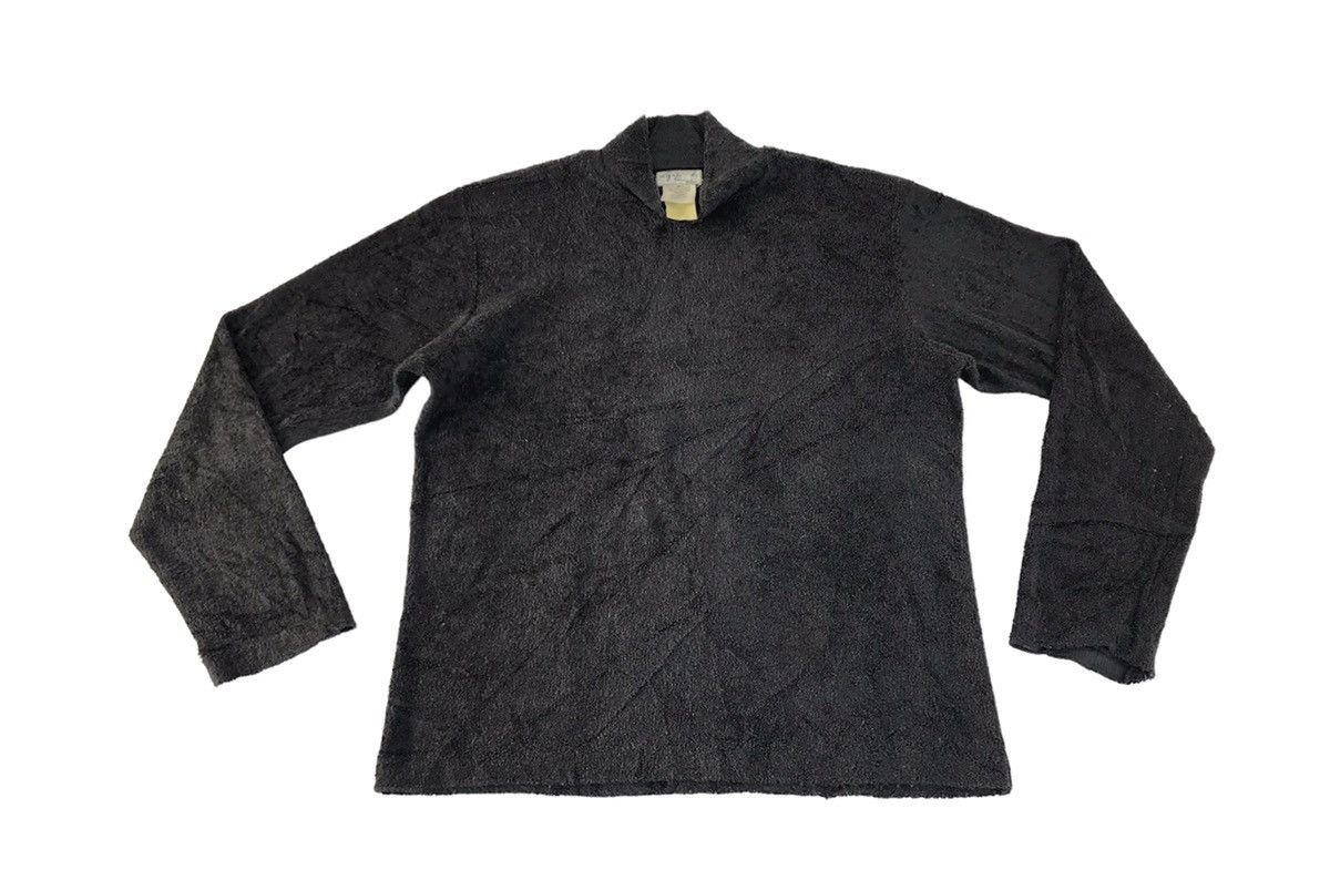 Agnes B Homme Paris Turtle Neck Fluffy Fleece Plain Design