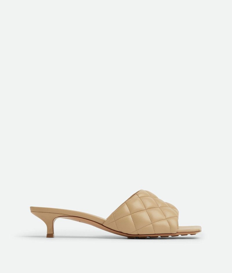 Bottega Veneta o1n1vont1225 Padded Mules in Beige Size US 5.5 / IT 35.5 - 1 Thumbnail
