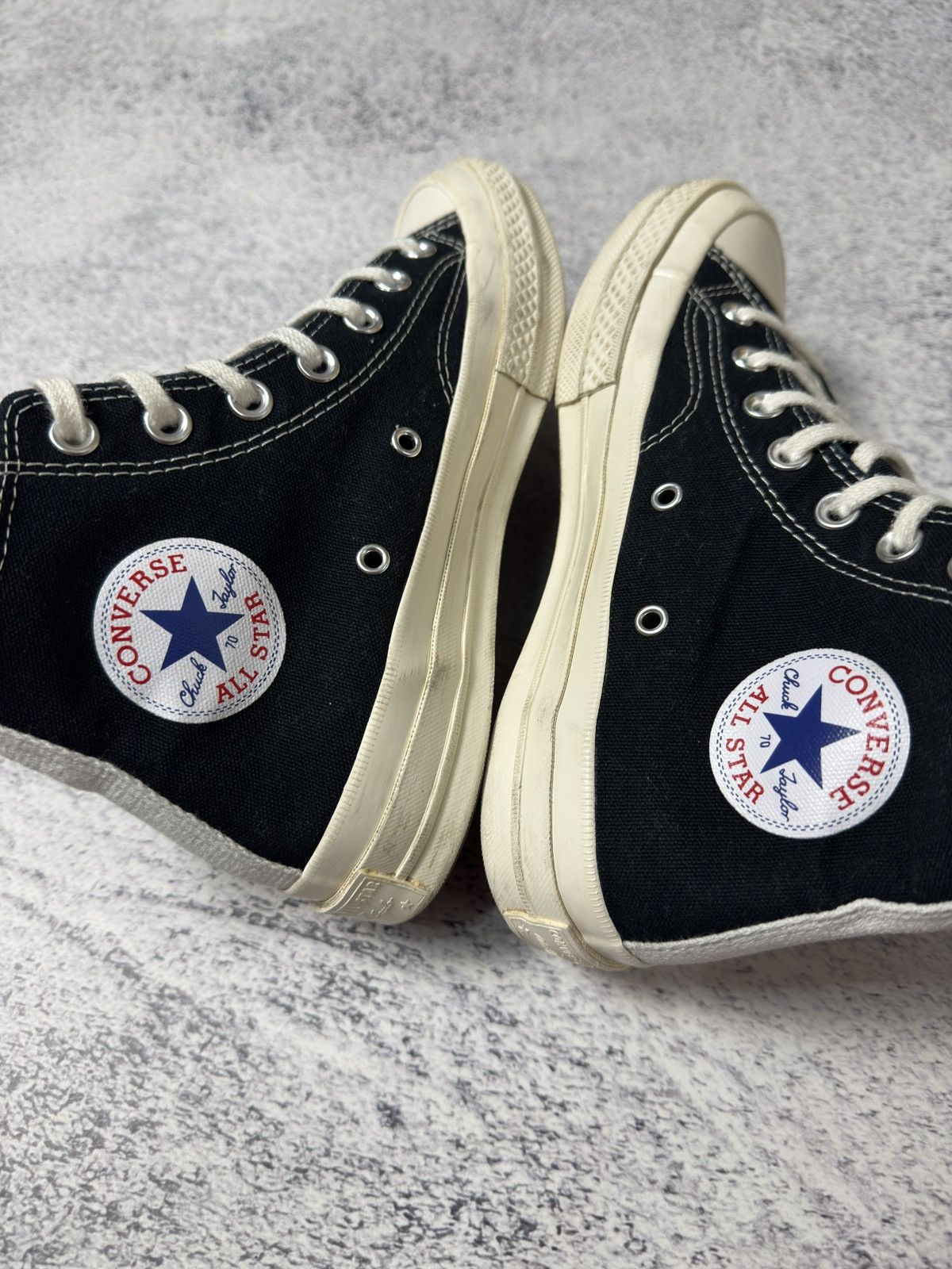 Comme des Garcons PLAY × Converse Comme Des Garçons Play x Converse High Top Sneakers Woman Size US 8 / IT 38 - 6 Thumbnail