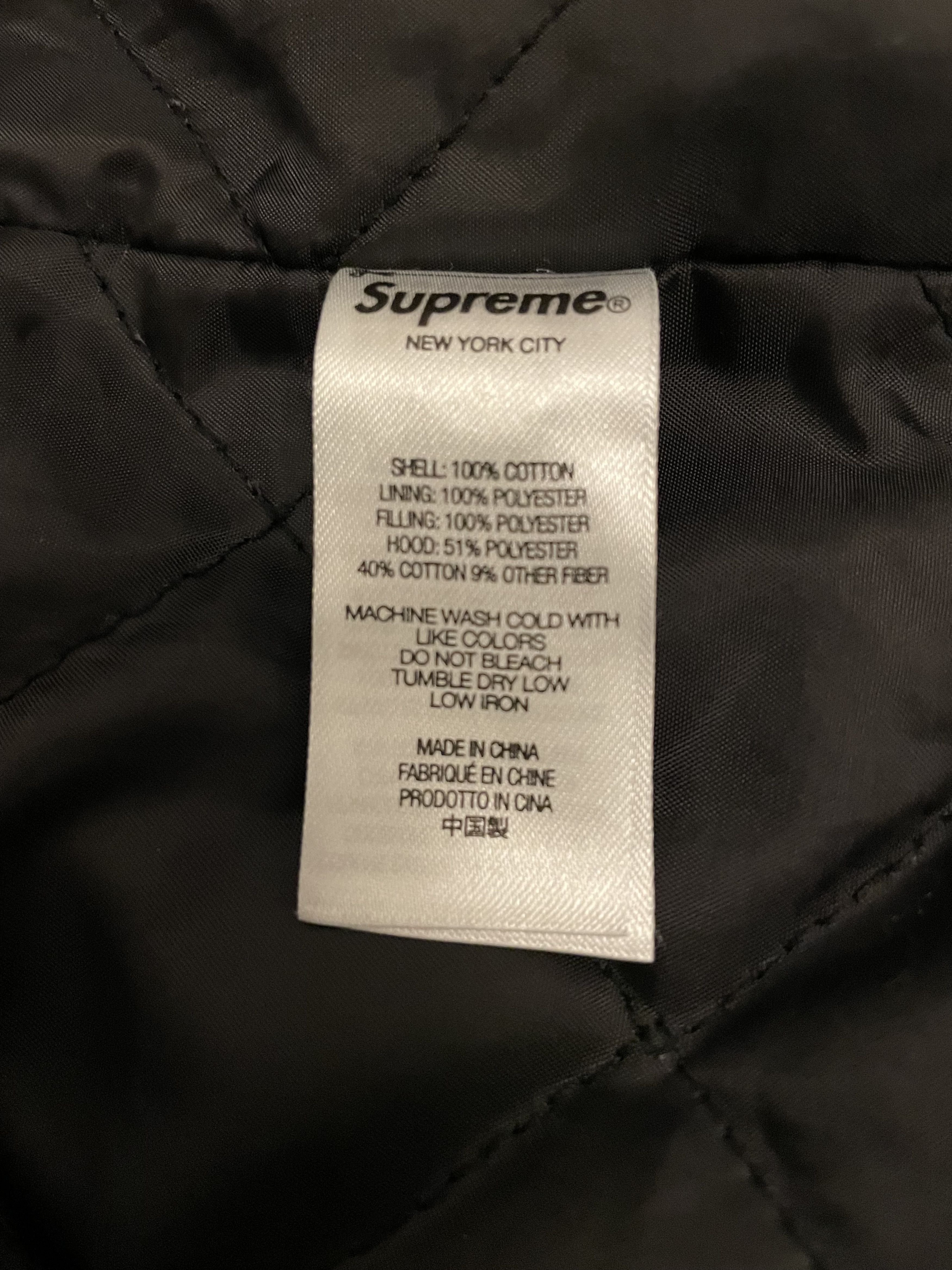 Supreme Supreme Hooded Flannel Zip Up Shirt 'Black' Size US L / EU 52-54 / 3 - 6 Thumbnail