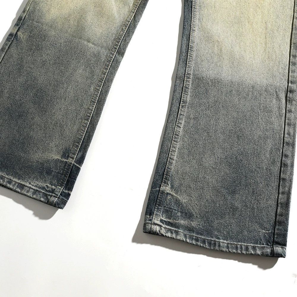 Jean Men's washed casual punk vintage distressed jeans Size US 32 / EU 48 - 6 Thumbnail