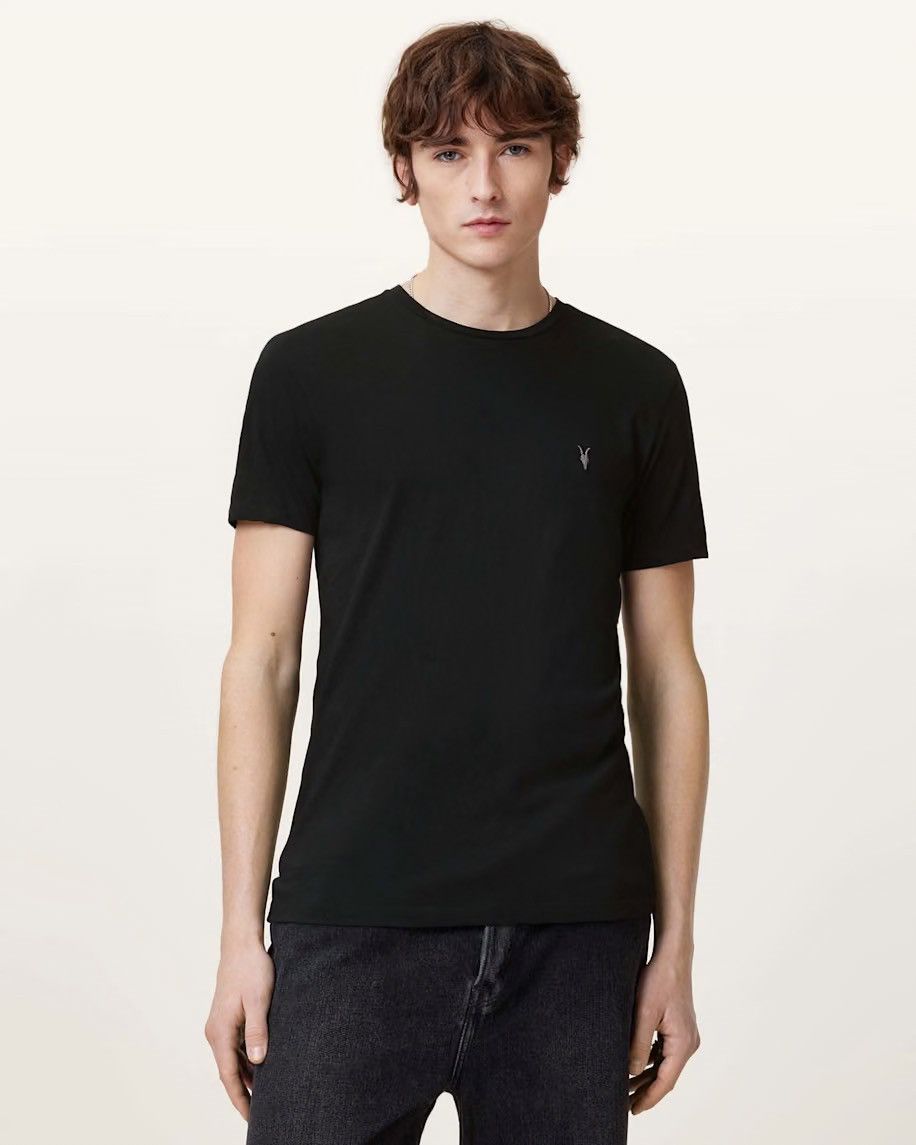 Allsaints Allsaints Race Tonic Crew Neck Slim T-Shirt Top Short Sleeve Size US L / EU 52-54 / 3 - 1 Thumbnail