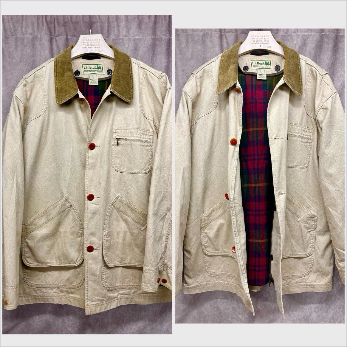 LL BEAN MENS XL ORIGINAL FIELD COAT BARN JACKET CANVAS CHORE