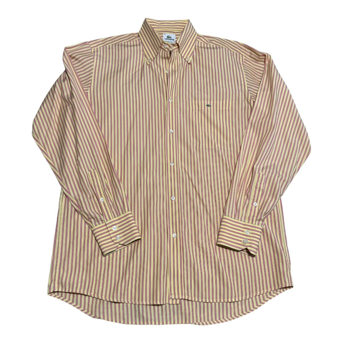 Lacoste Lacoste Striped Pocket Alligator Button Down Shirt Men’s 42 Size US L / EU 52-54 / 3 - 1 Thumbnail
