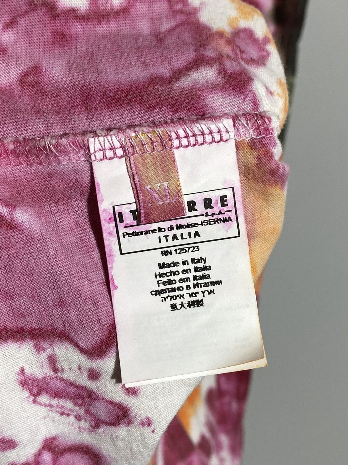 John Galliano John Galliano Newspaper Gazette Tie Dye T-shirt Size US XL / EU 56 / 4 - 12 Thumbnail