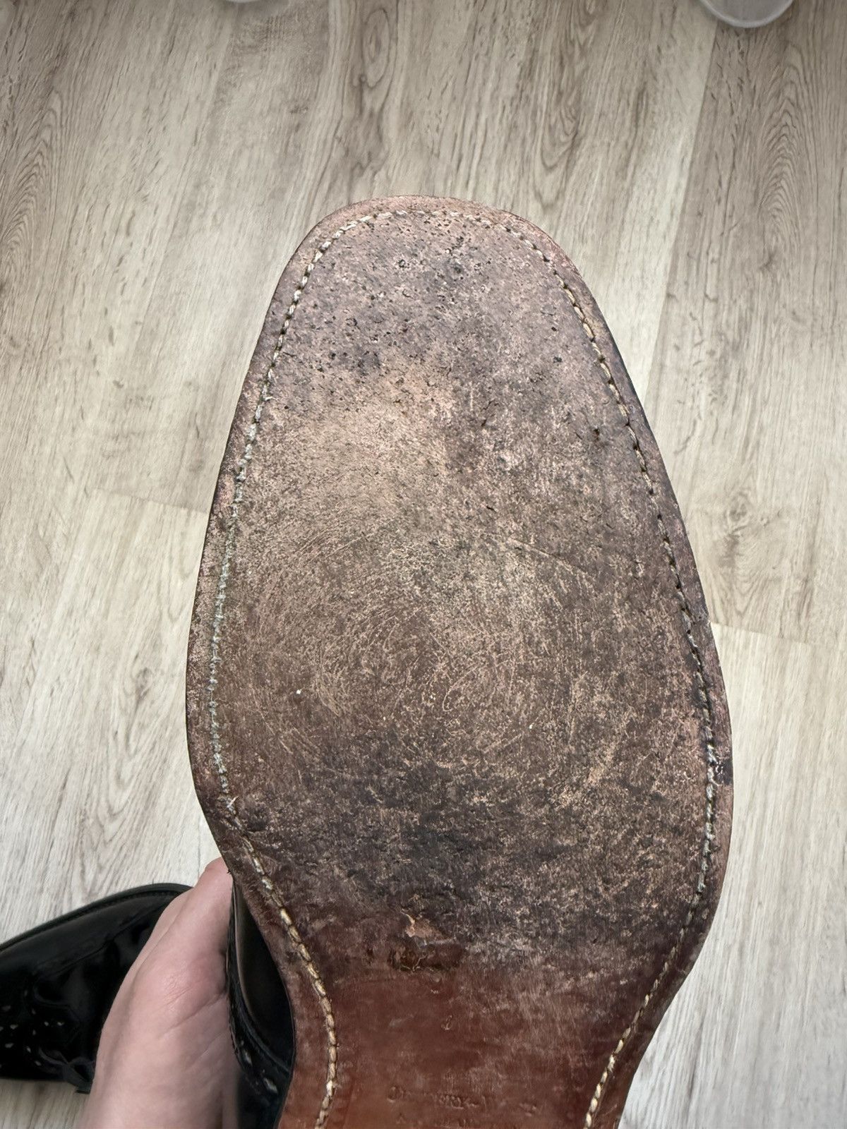 Jeffery West Jeffery West “Oldman” Black Leather Brogue Chukka Boots Size US 10 / EU 43 - 14 Thumbnail