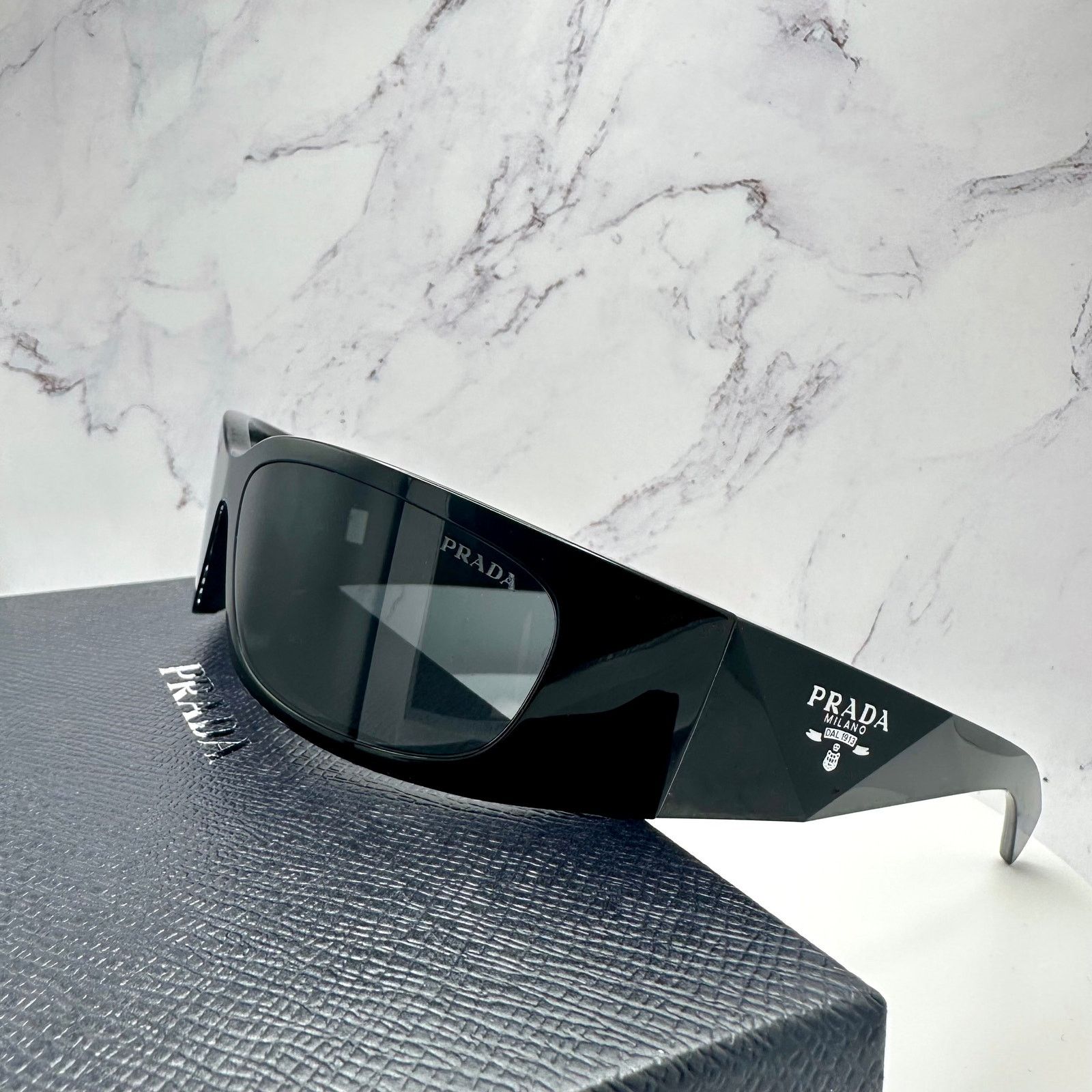 Prada New Prada Sunglasses Black Symbole Logo Size ONE SIZE - 4 Thumbnail