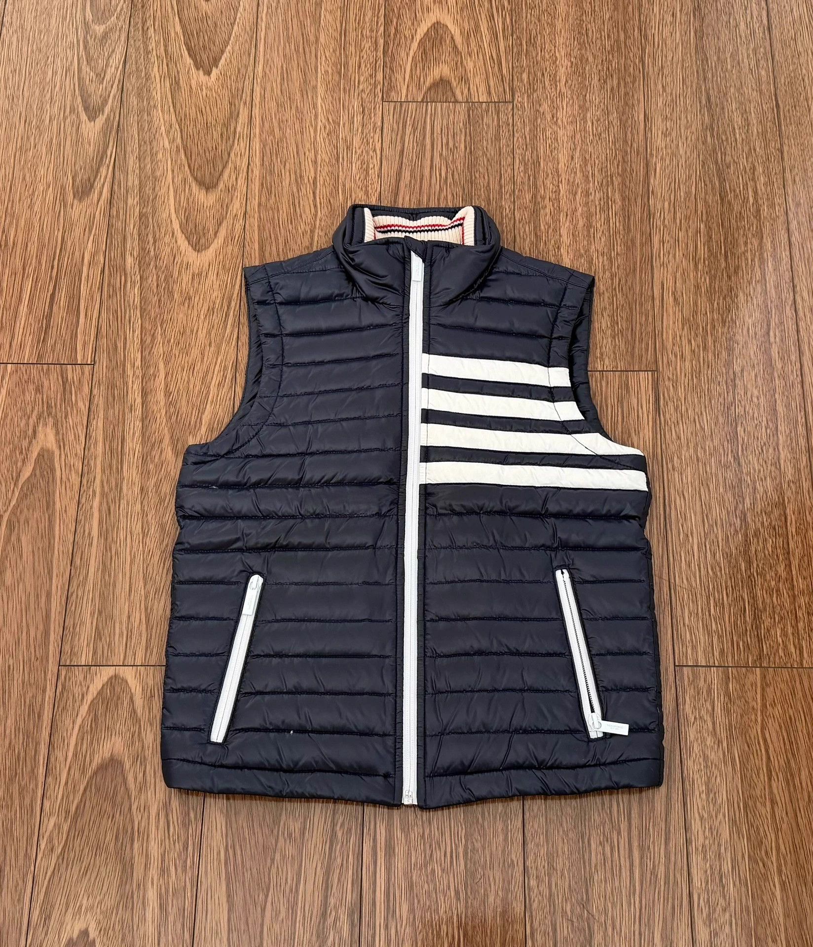 Thom Browne Thom Browne Women's 4-Bar Stripe Down Vest Italian 36 Size XS / US 0-2 / IT 36-38 - 1 Thumbnail