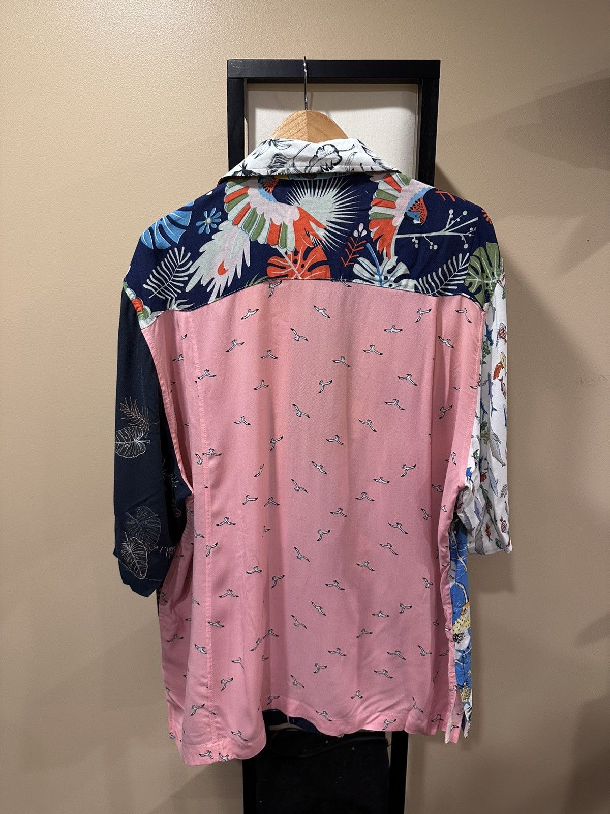 Gallery Dept. Gallery Dept Patchwork Hawaiian Button Up Parker Shirt Size US XXL / EU 58 / 5 - 2 Thumbnail