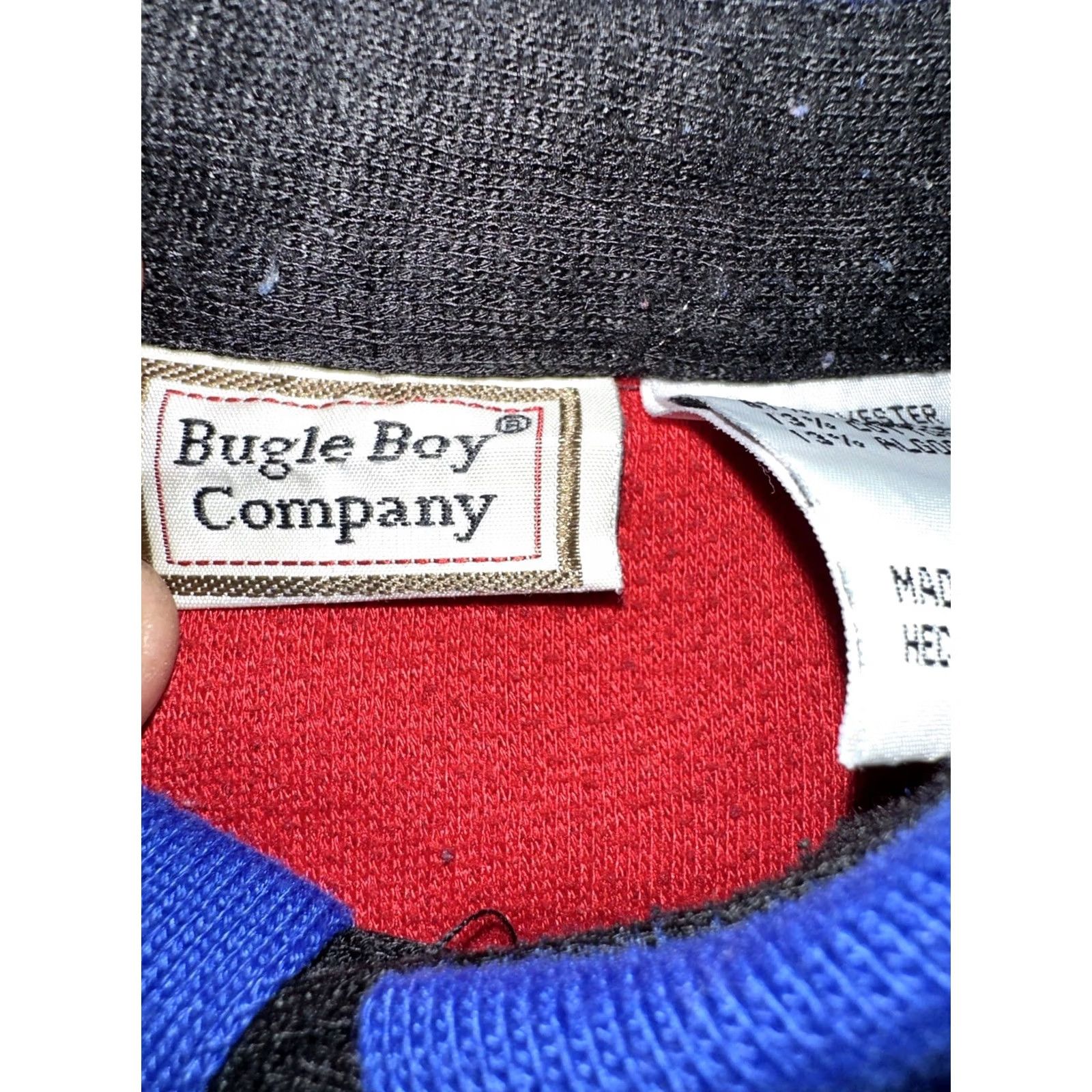 Bugle Boy VINTAGE Bugle Boy Sport Crest Crewneck Polo XL Men Blue Striped 90s Size US XL / EU 56 / 4 - 2 Thumbnail