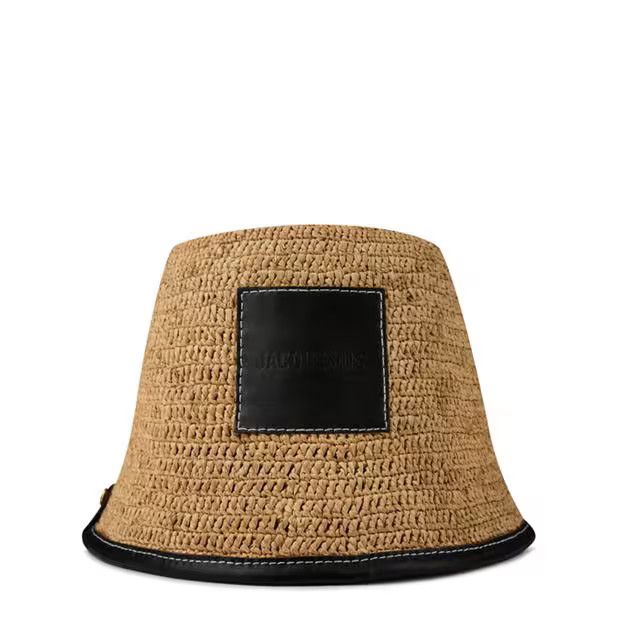 Jacquemus o1g2r1mq1024 Size: 60 / Bucket Hat in Black & Brown Size ONE SIZE - 1 Thumbnail