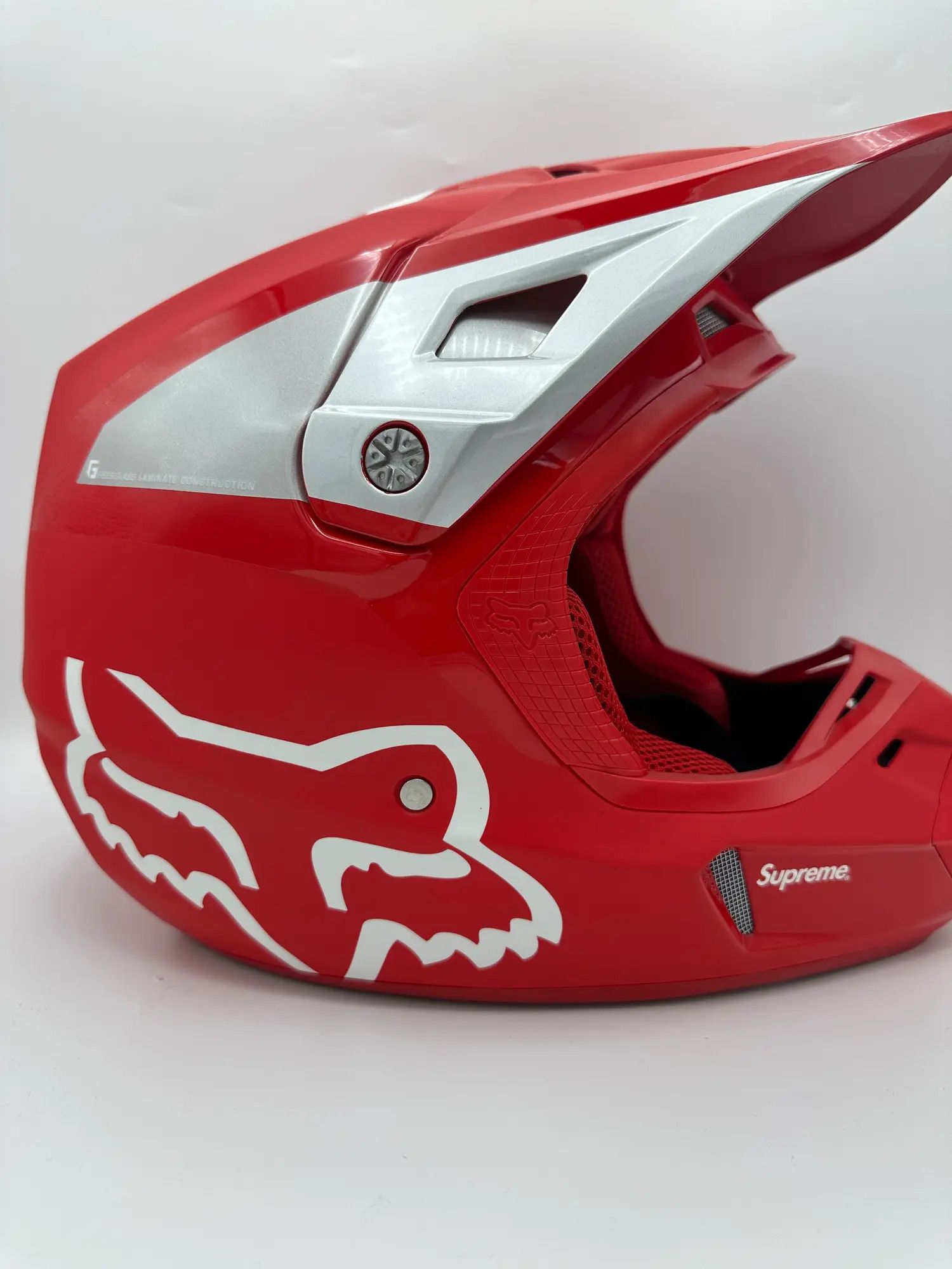 Fox Racing × Supreme Supreme x Fox Racing V2 Motocross Helmet Red Size XL Size ONE SIZE - 4 Thumbnail