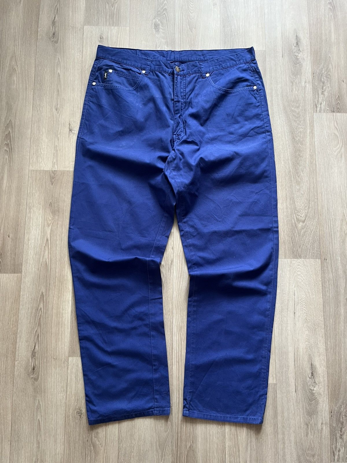 Yves Saint Laurent Vintage Yves Saint Laurent Blue Denim Pants Size US 36 / EU 52 - 1 Thumbnail