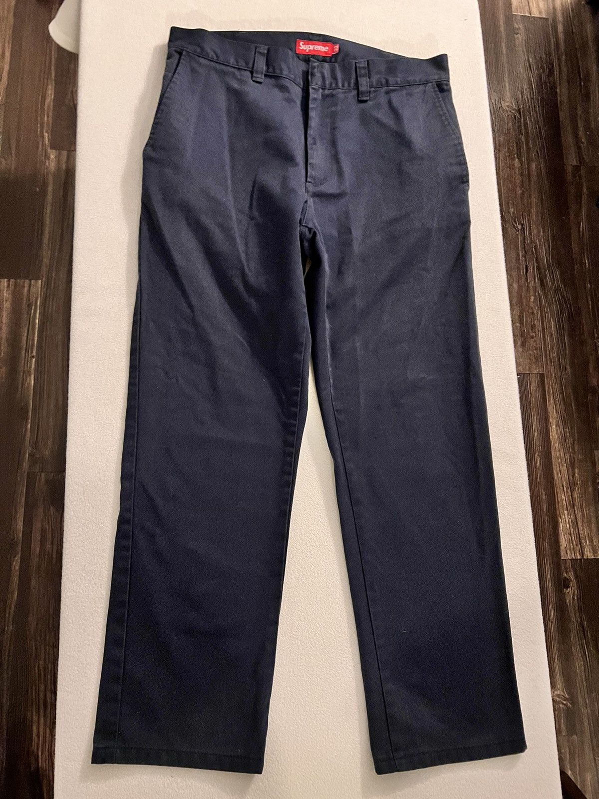 Supreme Supreme Navy Blue pants | Grailed