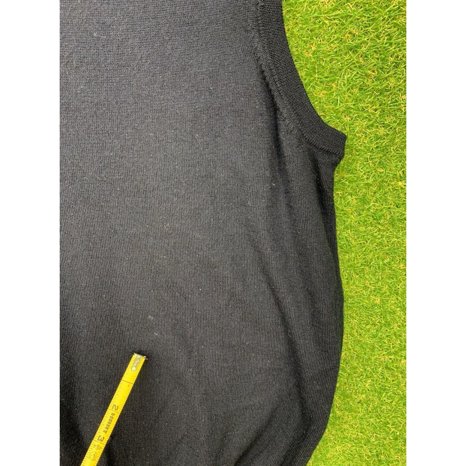Peter Millar Peter Millar Black Vest Mens XL Slim Fit 1/4 Zip Merino Wool Silk Blend Golf Preppy Size US XL / EU 56 / 4 - 5 Thumbnail
