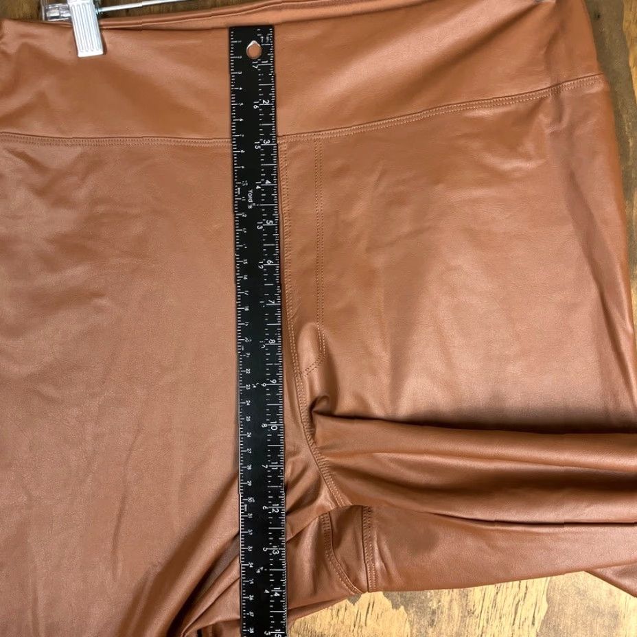 Vintage OFFLINE By Aerie Womens Pants Brown High Rise Faux Leather Leggings XL Size 40" / US 18 - 7 Thumbnail