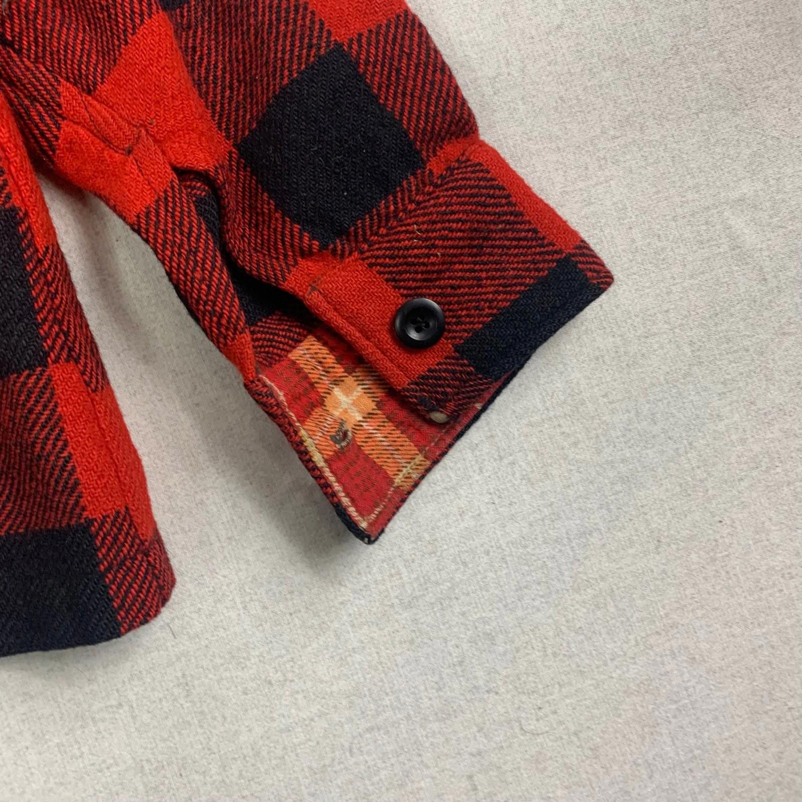 Maison Margiela Buffalo Plaid Button Down Wool Jacket Over Shirt Mars M 70s Size US M / EU 48-50 / 2 - 7 Thumbnail