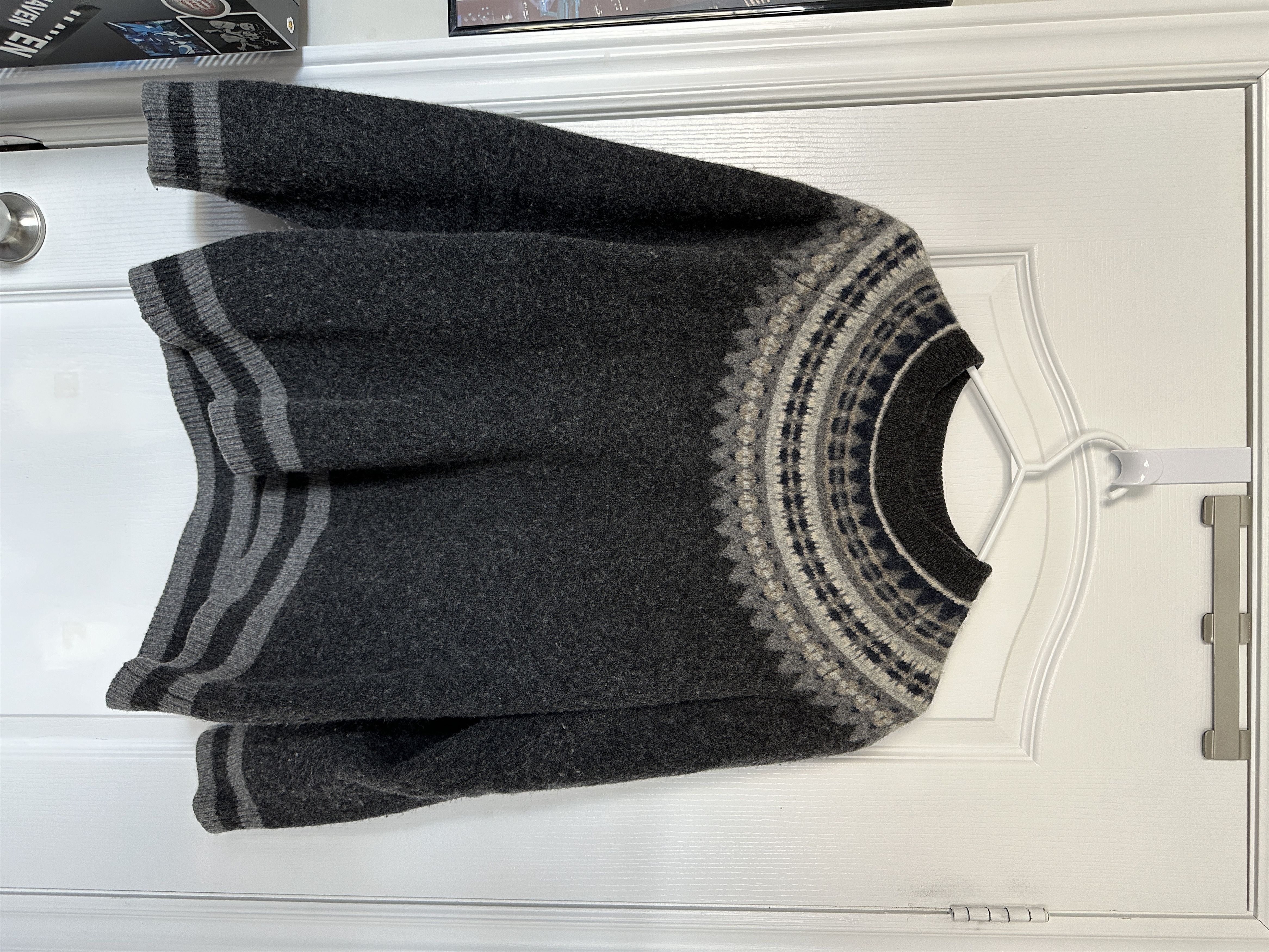 image of Undercover Fw17 Brainwashed Generation Nordic Knit in Grey, Men's (Size XL)