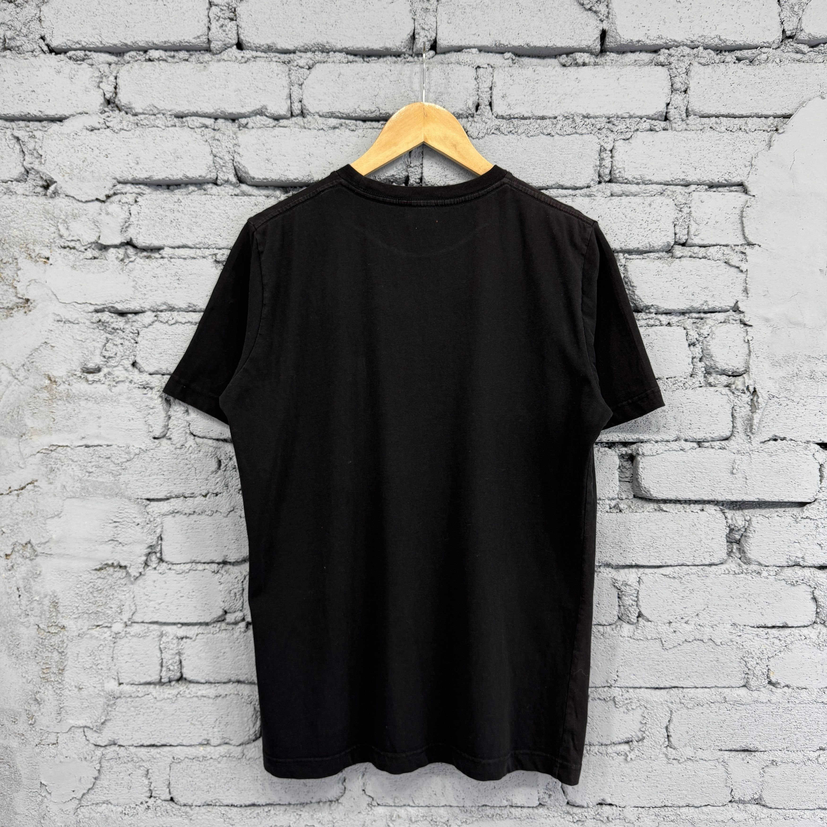 Diesel Vintage Y2K Diesel Avant Garde Black Sunfaded Tshirt Size US M / EU 48-50 / 2 - 2 Thumbnail