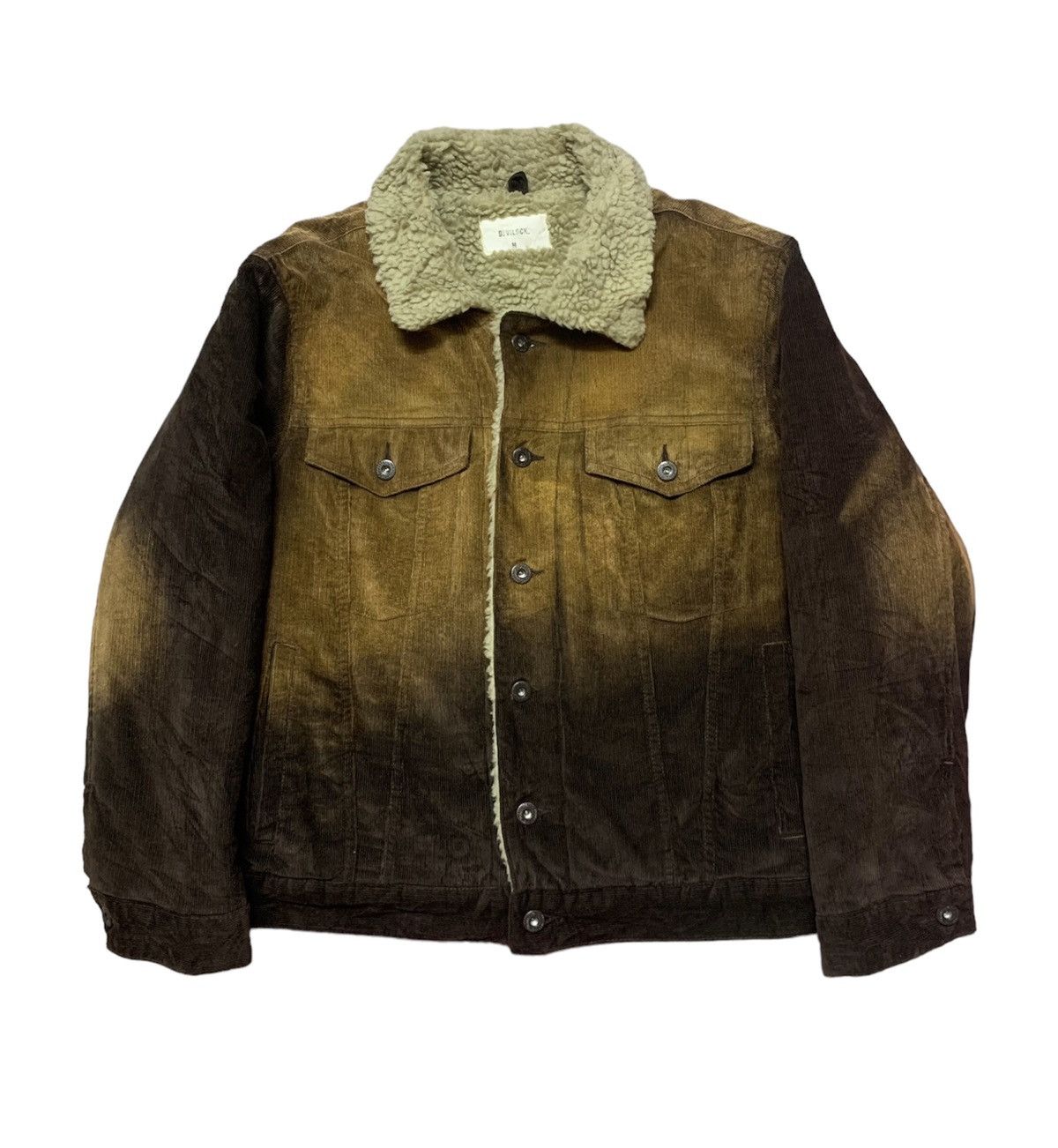Devilock DEVILOCK Trucker Corduroy Sherpa Sunny Faded Jacket Size US M / EU 48-50 / 2 - 1 Thumbnail