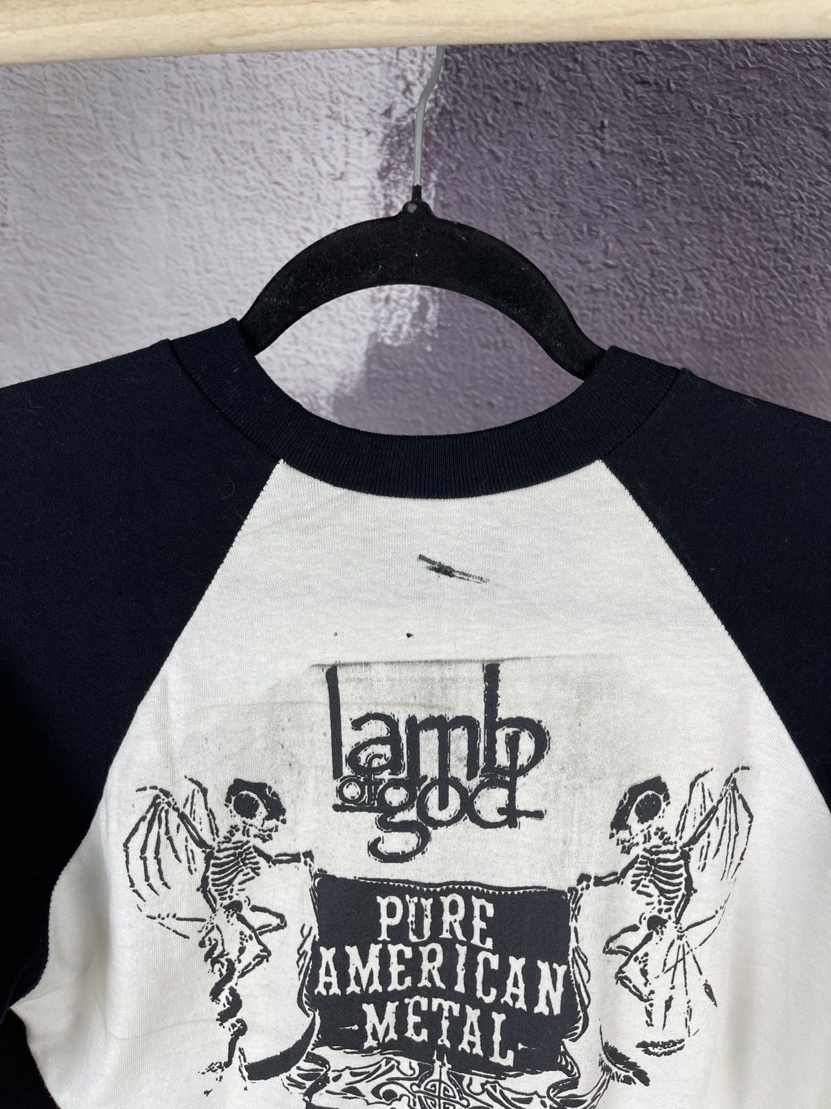 Band Tees Vintage lamb of god true American metal 3/4 sleeve tee shirt Size US S / EU 44-46 / 1 - 7 Thumbnail